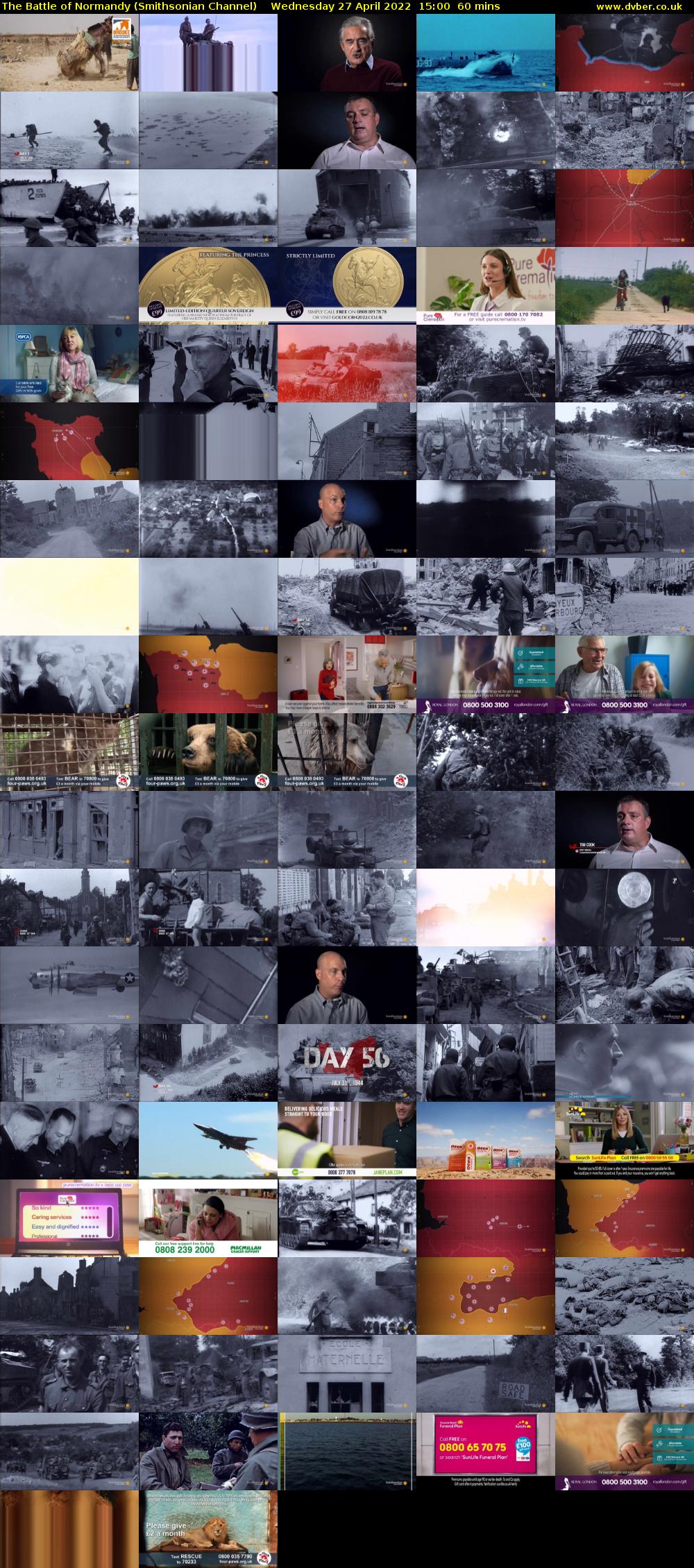 The Battle of Normandy (Smithsonian Channel) Wednesday 27 April 2022 15:00 - 16:00