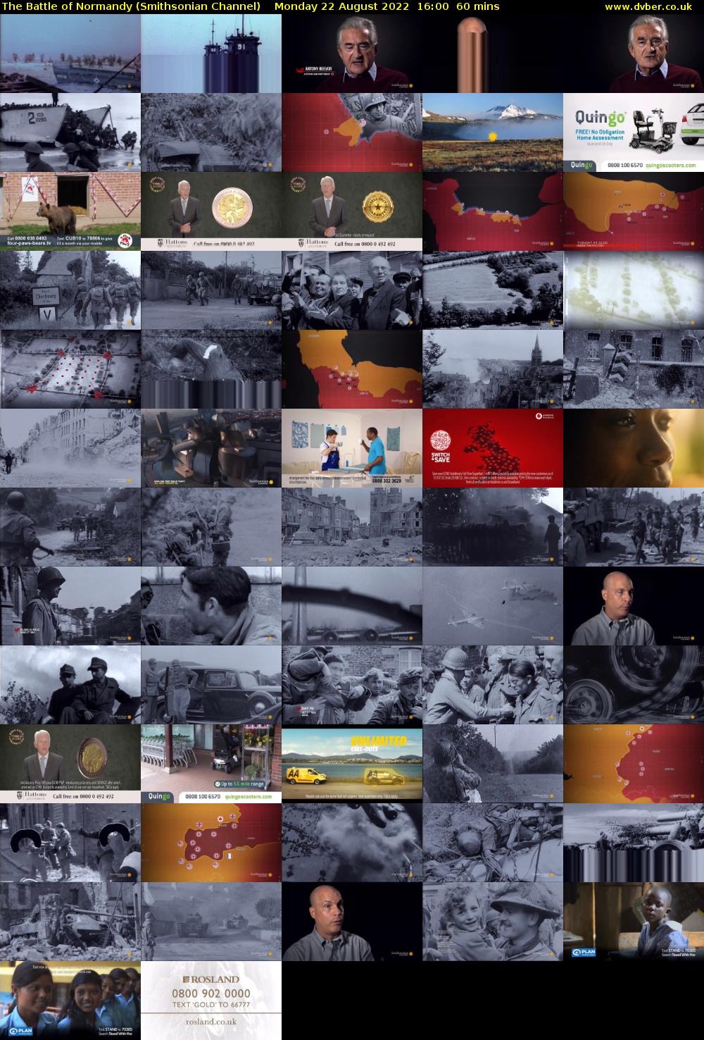 The Battle of Normandy (Smithsonian Channel) Monday 22 August 2022 16:00 - 17:00