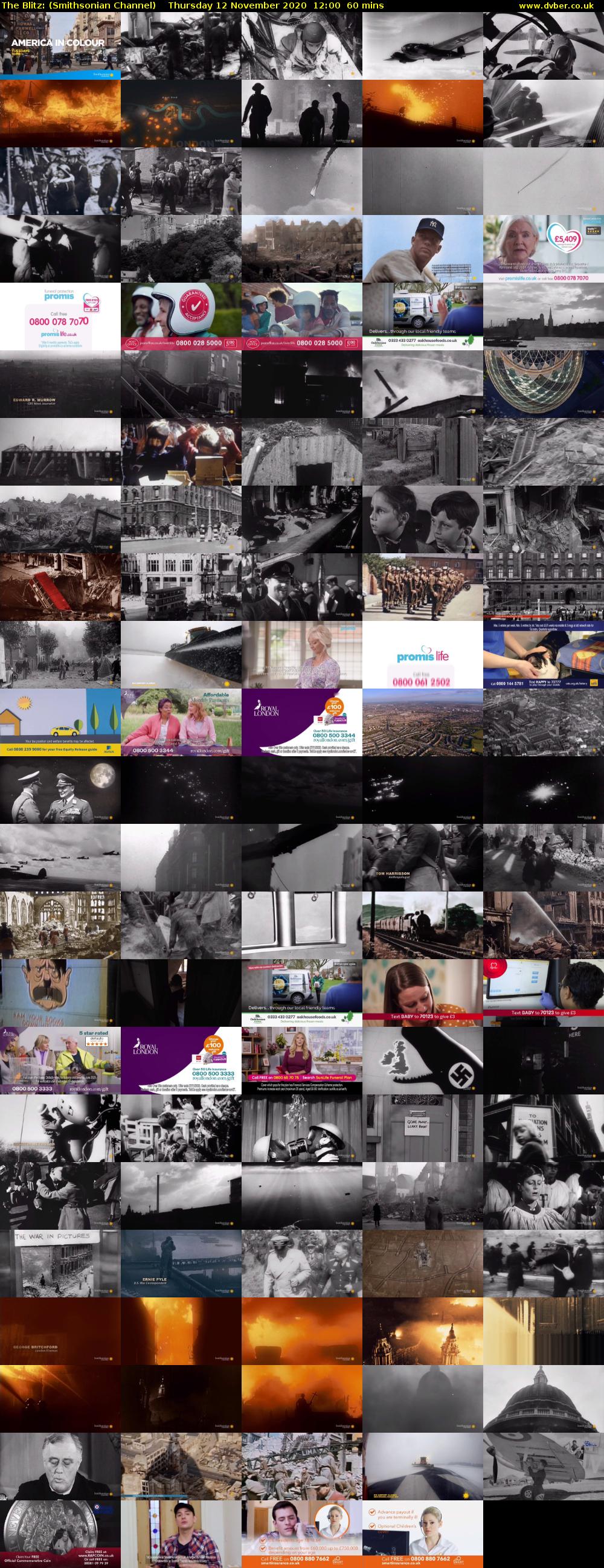 The Blitz: (Smithsonian Channel) Thursday 12 November 2020 12:00 - 13:00