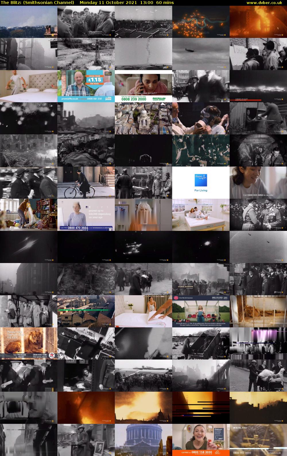 The Blitz: (Smithsonian Channel) Monday 11 October 2021 13:00 - 14:00