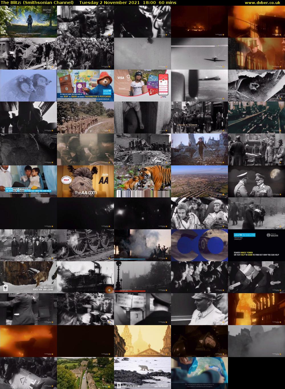 The Blitz: (Smithsonian Channel) Tuesday 2 November 2021 18:00 - 19:00