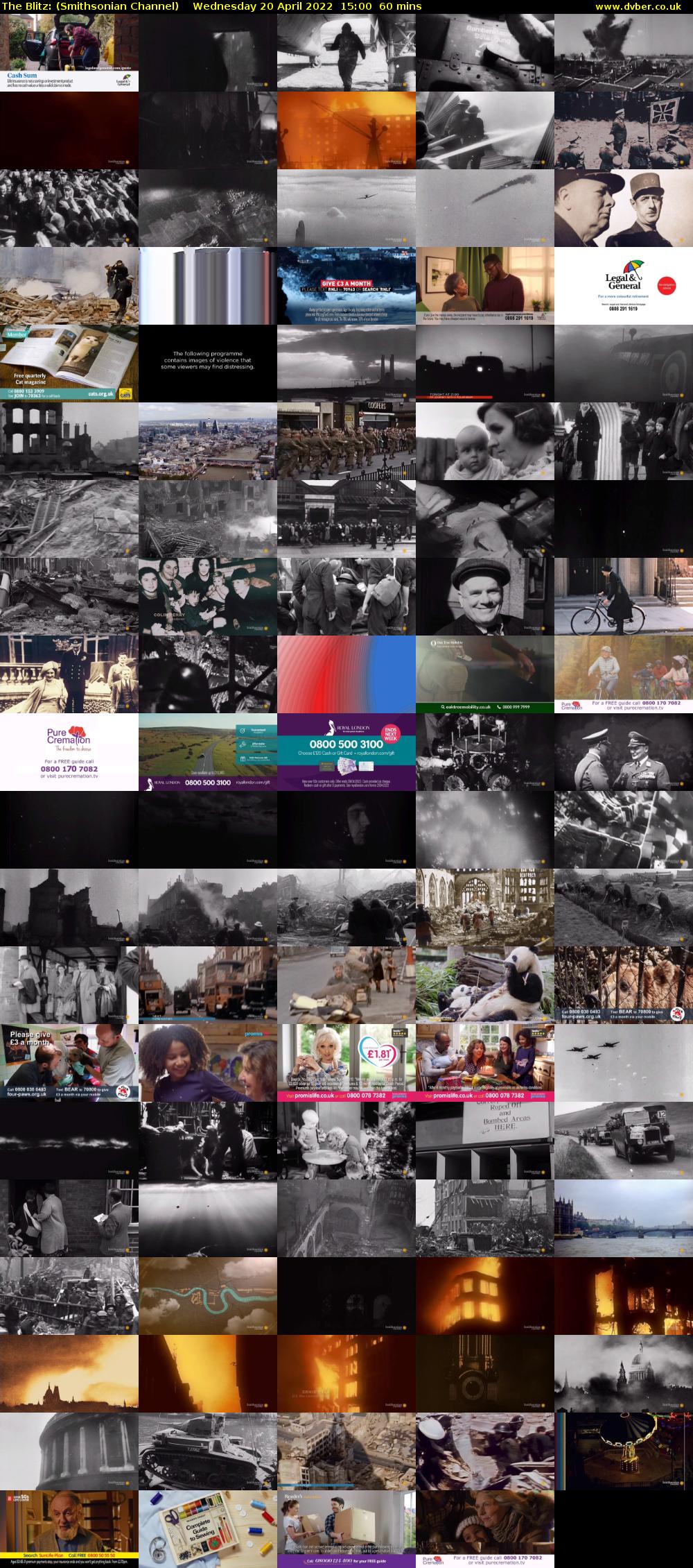 The Blitz: (Smithsonian Channel) Wednesday 20 April 2022 15:00 - 16:00