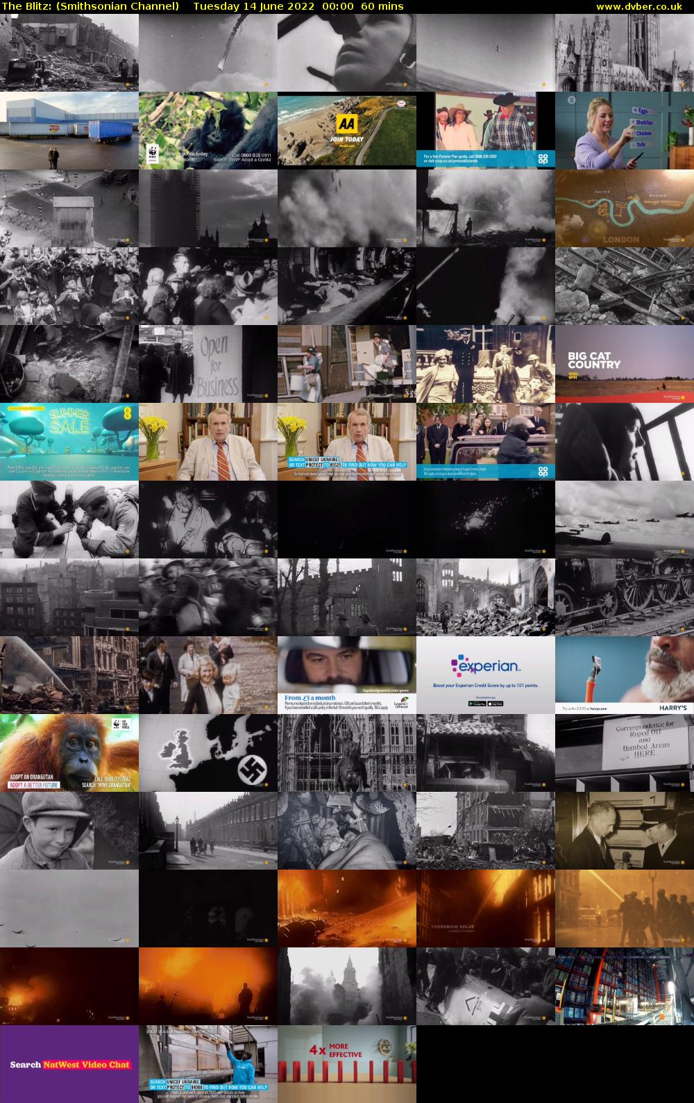 The Blitz: (Smithsonian Channel) Tuesday 14 June 2022 00:00 - 01:00
