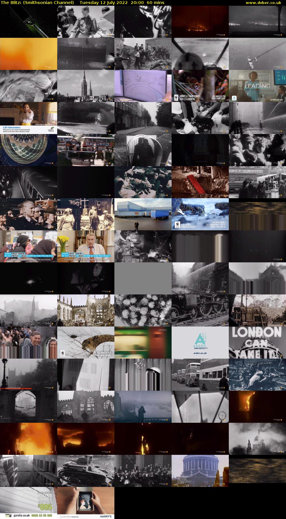 The Blitz: (Smithsonian Channel) Tuesday 12 July 2022 20:00 - 21:00