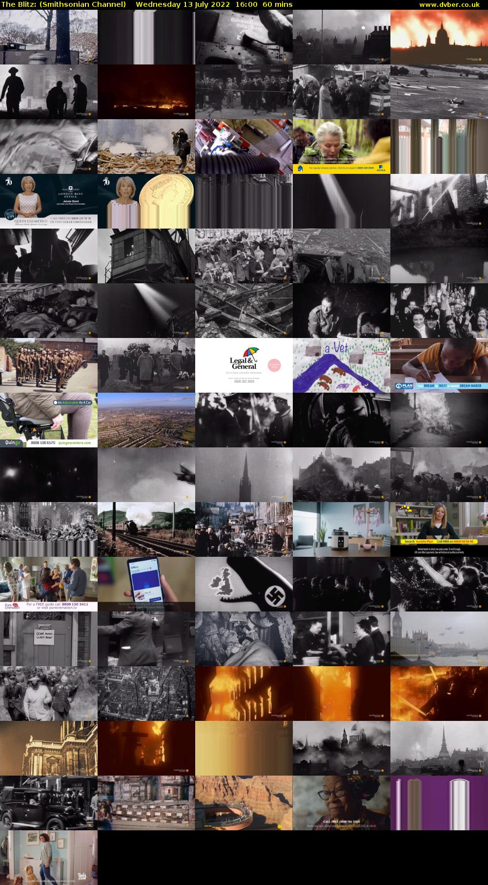 The Blitz: (Smithsonian Channel) Wednesday 13 July 2022 16:00 - 17:00