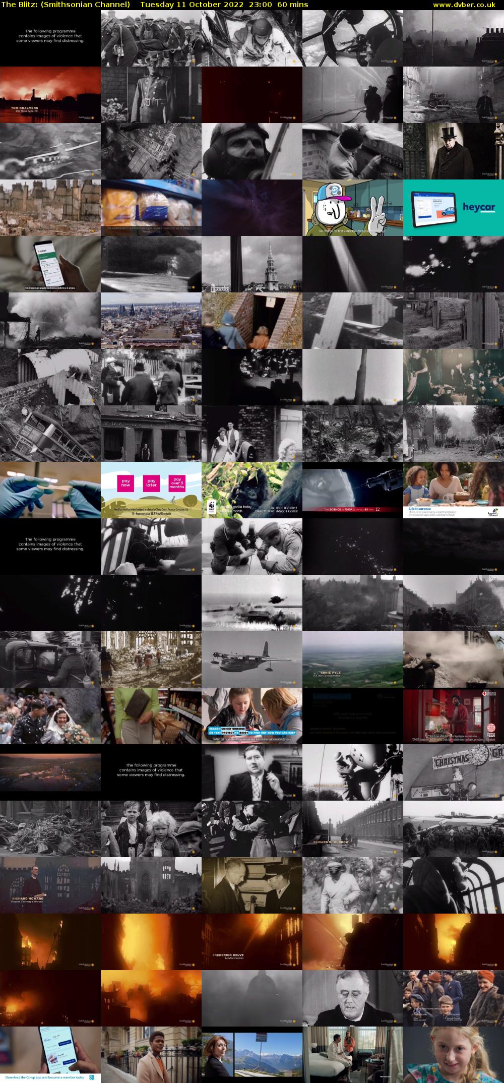 The Blitz: (Smithsonian Channel) Tuesday 11 October 2022 23:00 - 00:00