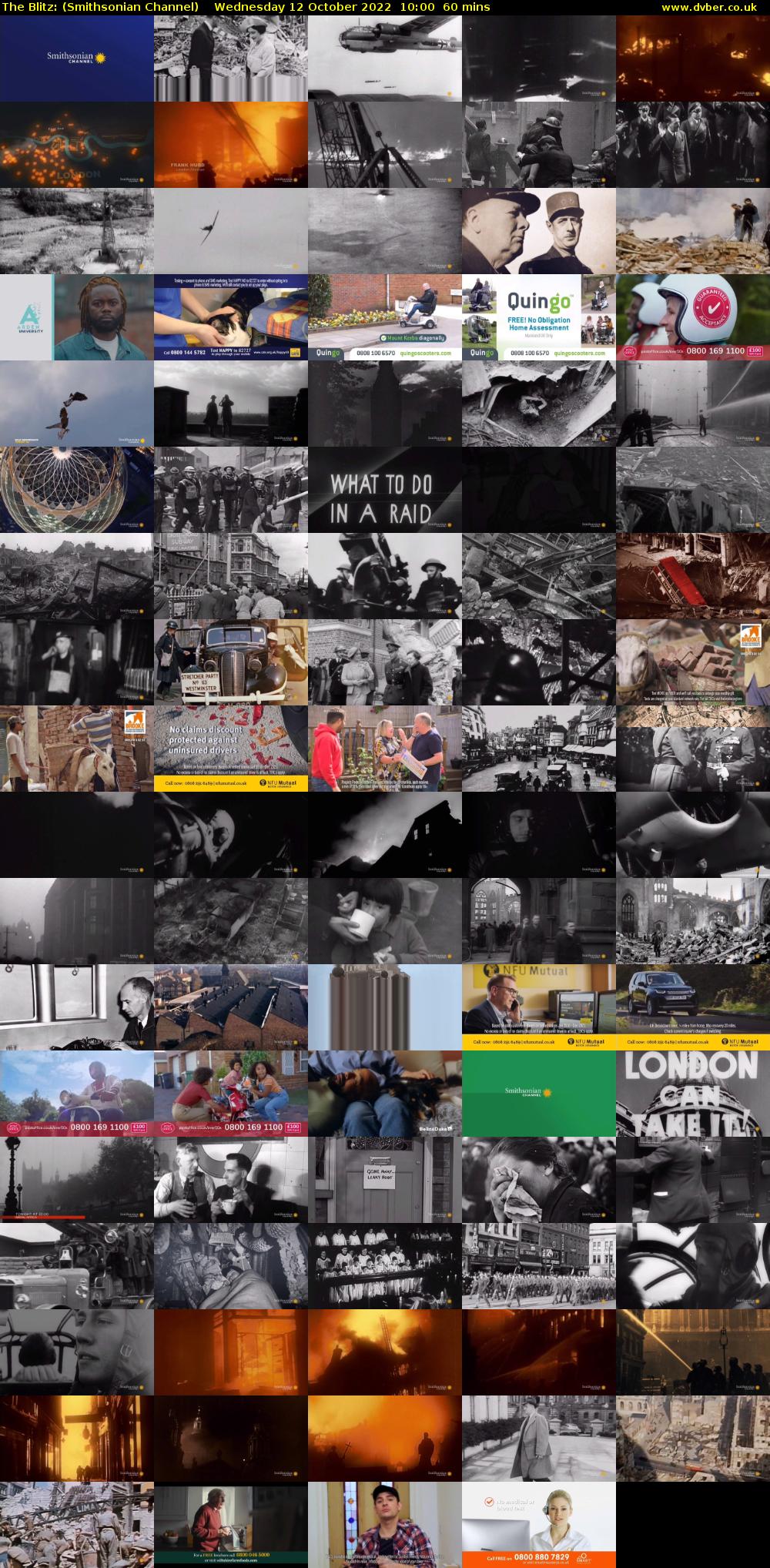 The Blitz: (Smithsonian Channel) Wednesday 12 October 2022 10:00 - 11:00