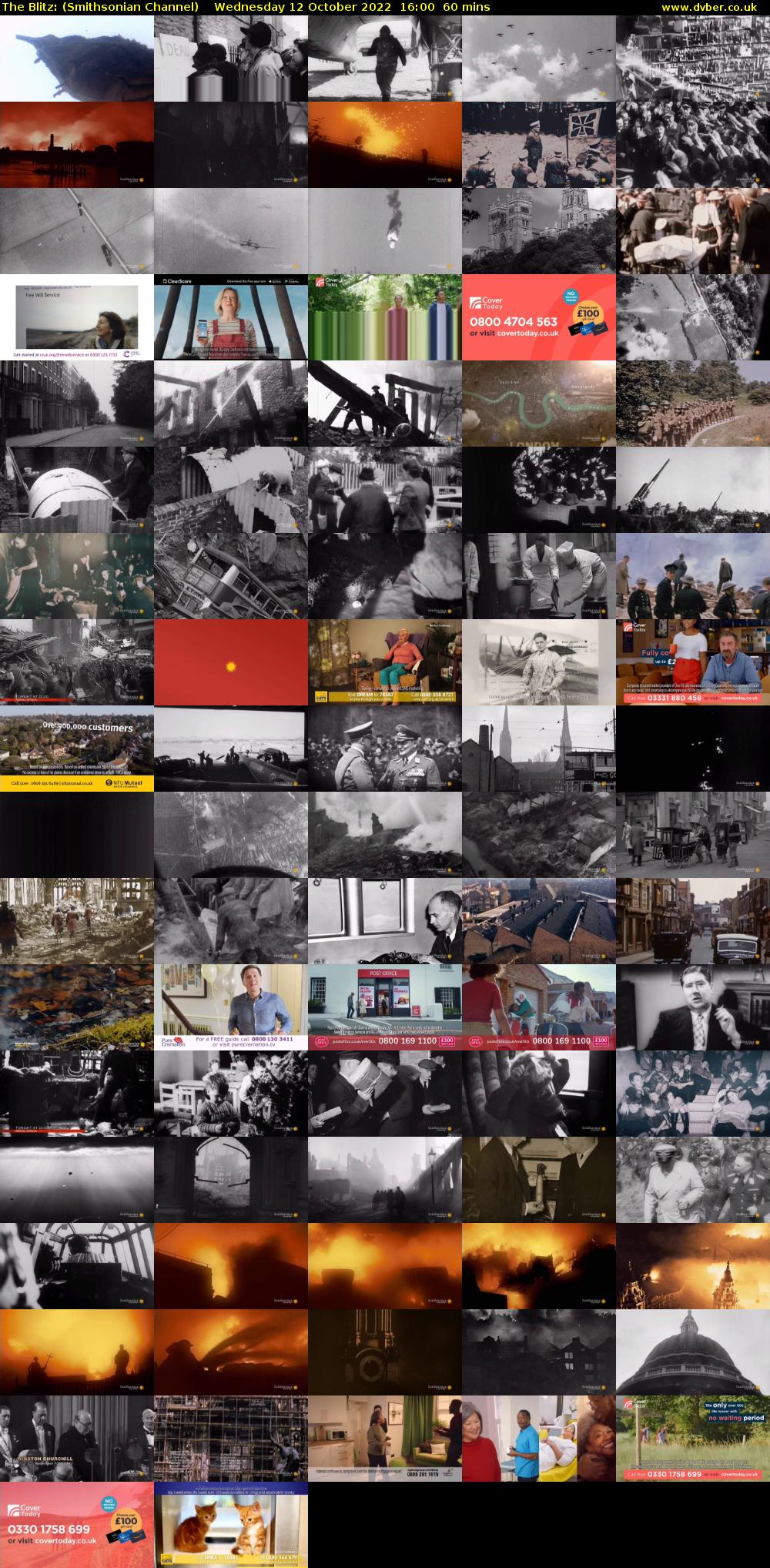 The Blitz: (Smithsonian Channel) Wednesday 12 October 2022 16:00 - 17:00