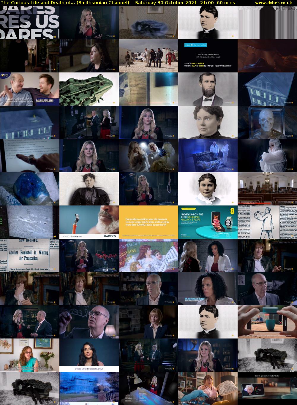 The Curious Life and Death of... (Smithsonian Channel) Saturday 30 October 2021 21:00 - 22:00