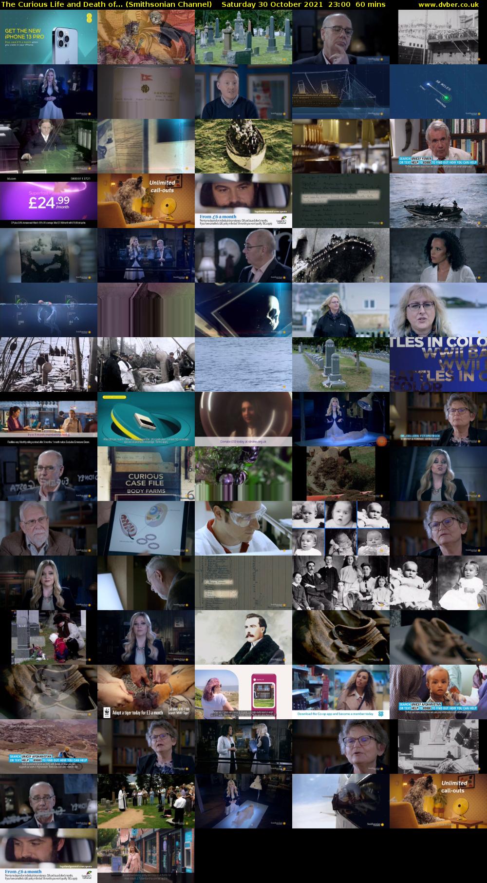 The Curious Life and Death of... (Smithsonian Channel) Saturday 30 October 2021 23:00 - 00:00