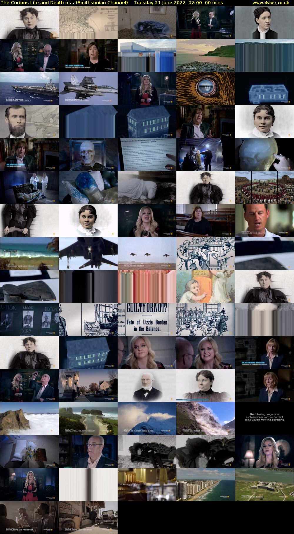 The Curious Life and Death of... (Smithsonian Channel) Tuesday 21 June 2022 02:00 - 03:00