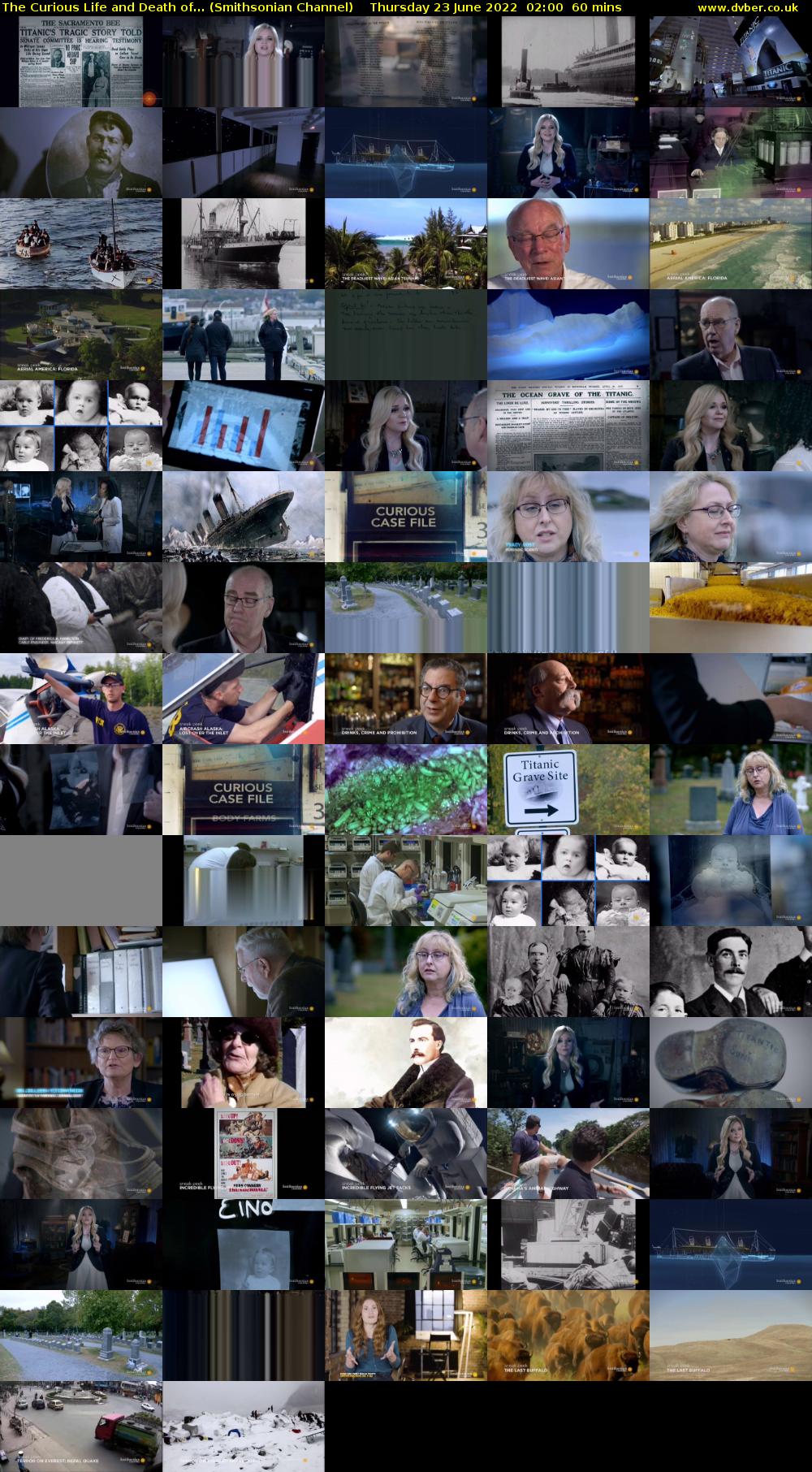 The Curious Life and Death of... (Smithsonian Channel) Thursday 23 June 2022 02:00 - 03:00