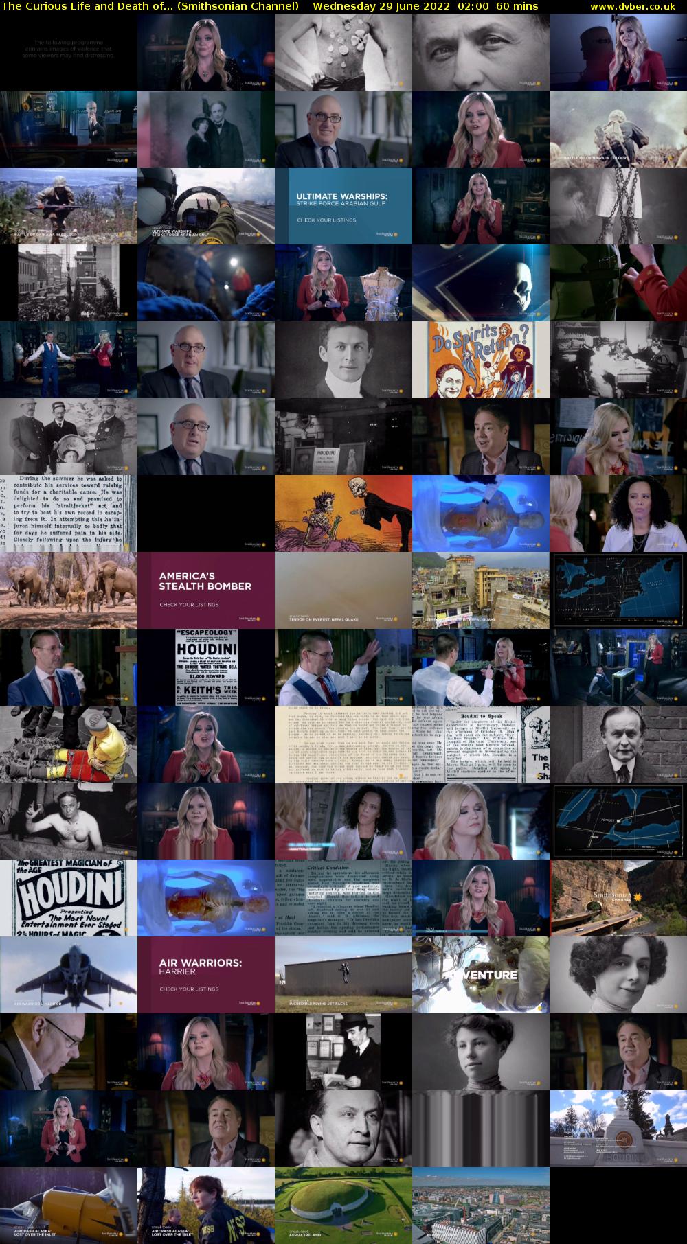 The Curious Life and Death of... (Smithsonian Channel) Wednesday 29 June 2022 02:00 - 03:00