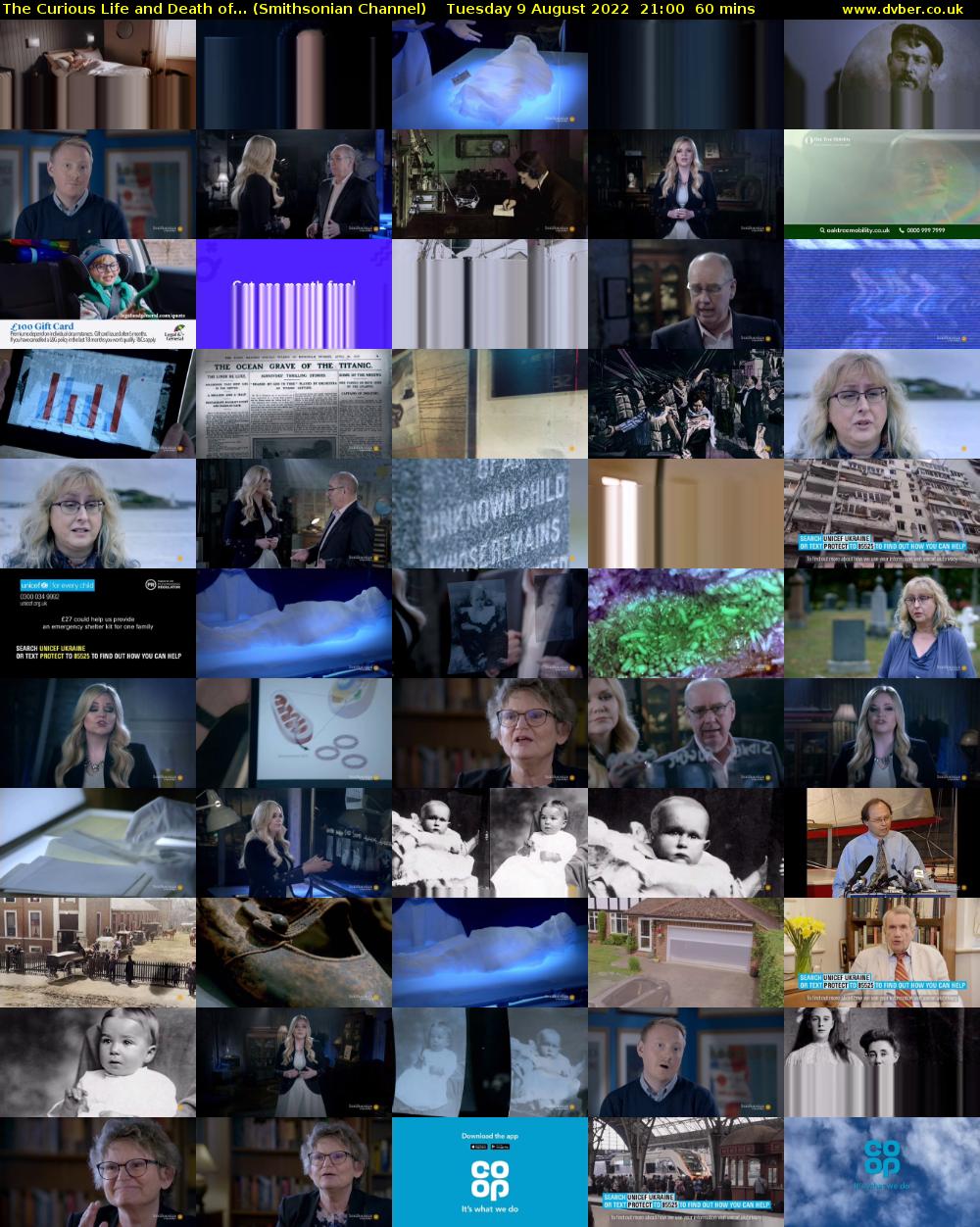 The Curious Life and Death of... (Smithsonian Channel) Tuesday 9 August 2022 21:00 - 22:00