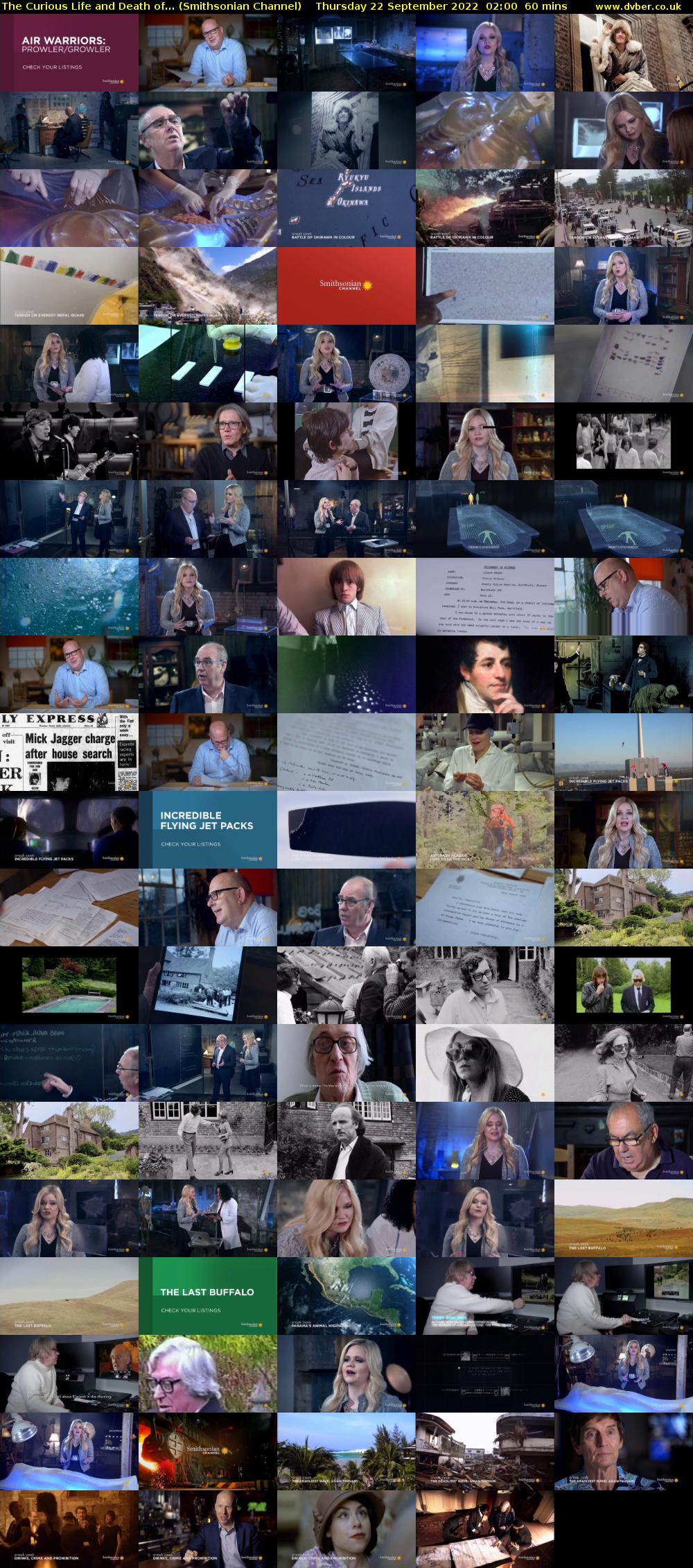 The Curious Life and Death of... (Smithsonian Channel) Thursday 22 September 2022 02:00 - 03:00