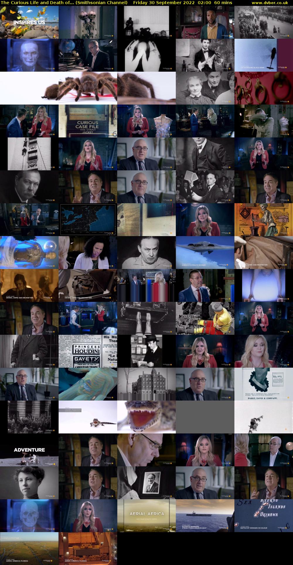The Curious Life and Death of... (Smithsonian Channel) Friday 30 September 2022 02:00 - 03:00