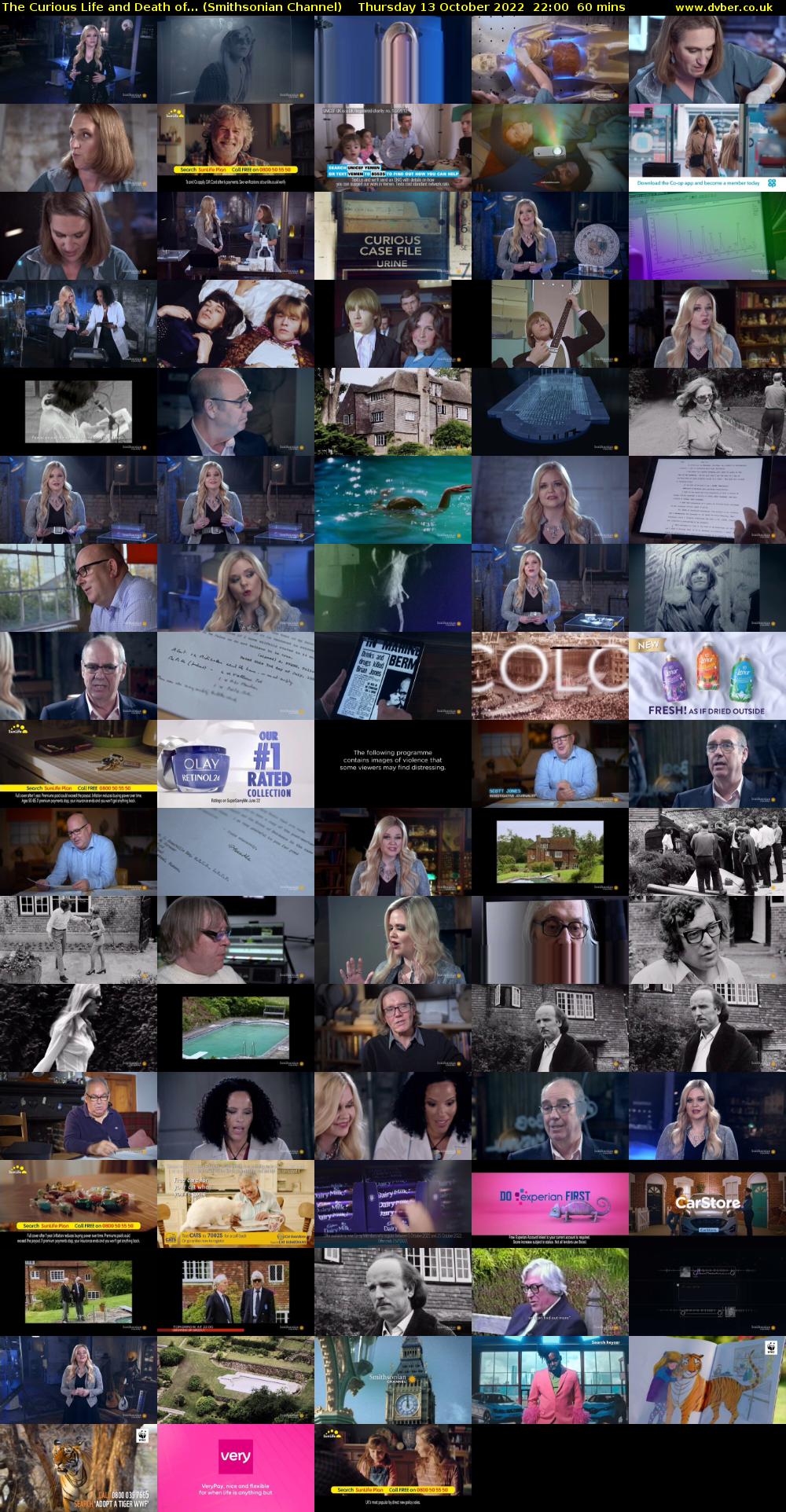 The Curious Life and Death of... (Smithsonian Channel) Thursday 13 October 2022 22:00 - 23:00
