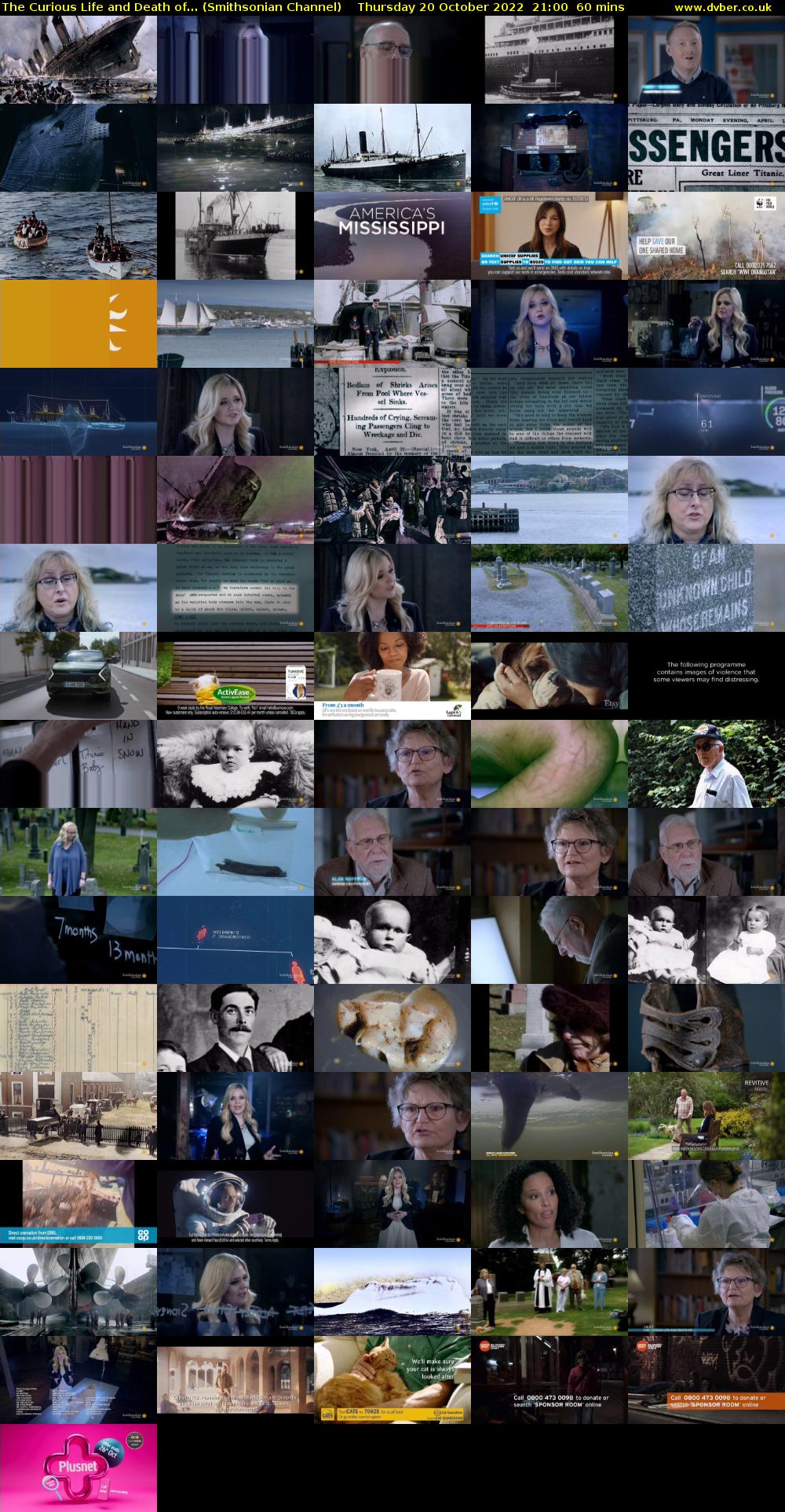 The Curious Life and Death of... (Smithsonian Channel) Thursday 20 October 2022 21:00 - 22:00
