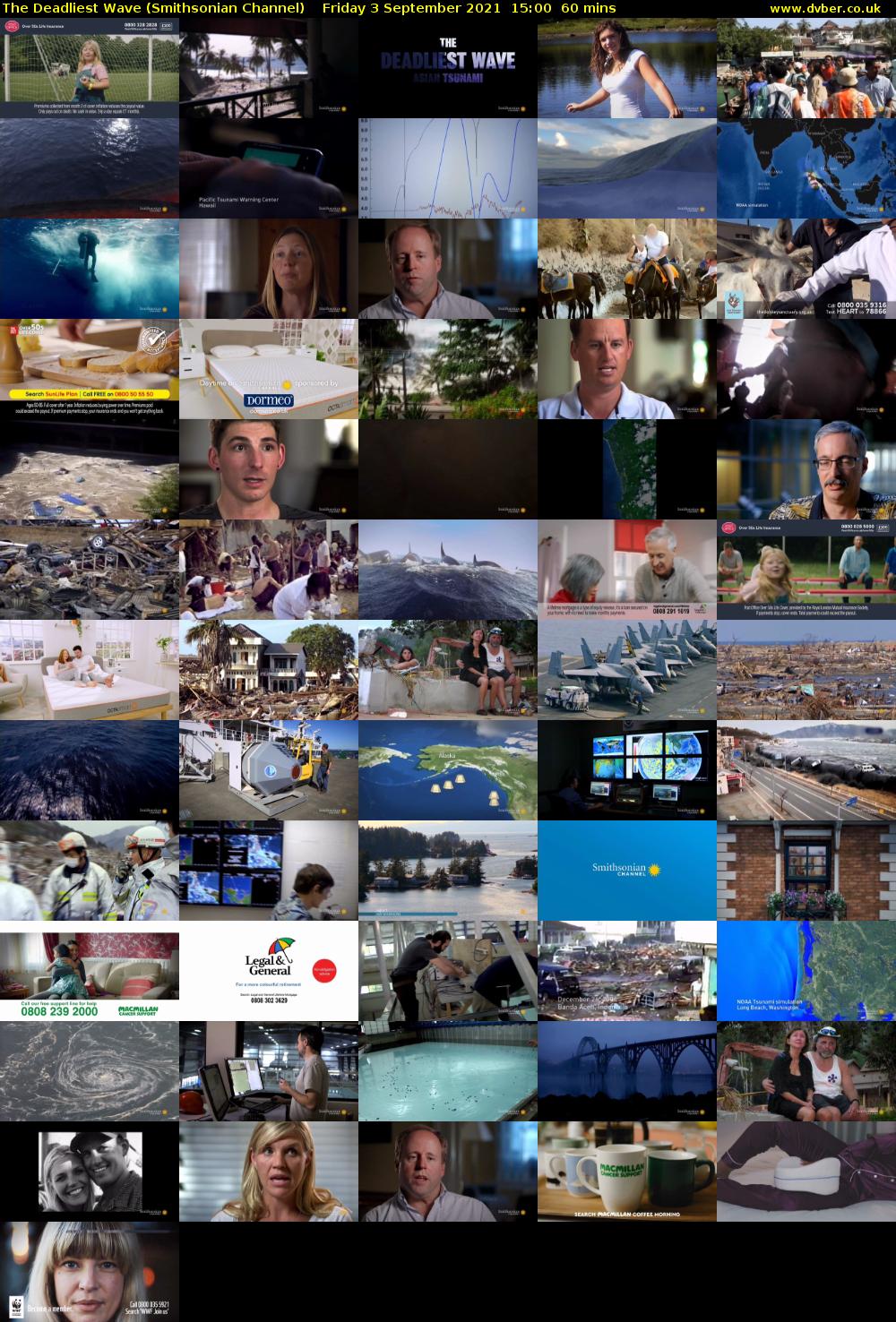 The Deadliest Wave (Smithsonian Channel) Friday 3 September 2021 16:00 - 17:00