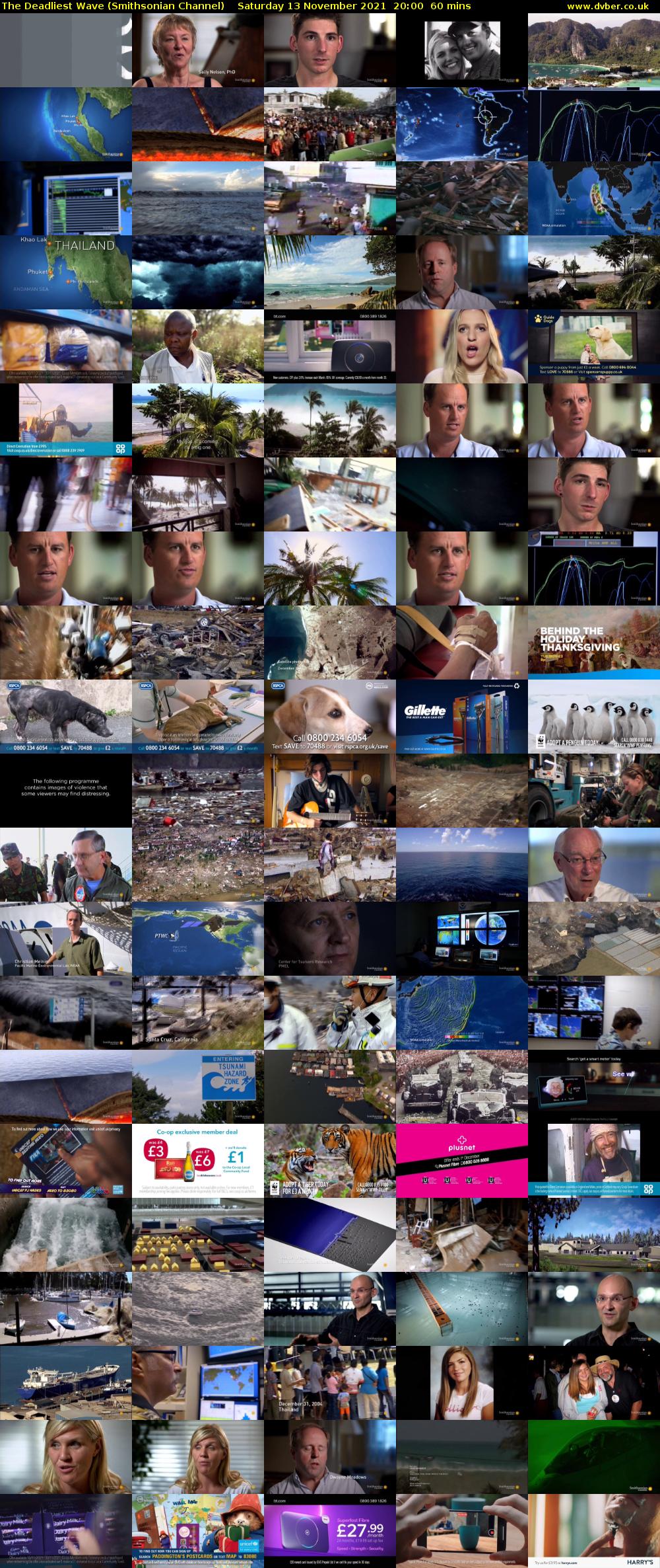 The Deadliest Wave (Smithsonian Channel) Saturday 13 November 2021 20:00 - 21:00