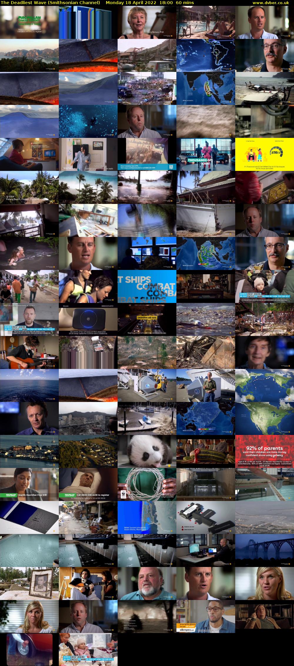 The Deadliest Wave (Smithsonian Channel) Monday 18 April 2022 18:00 - 19:00