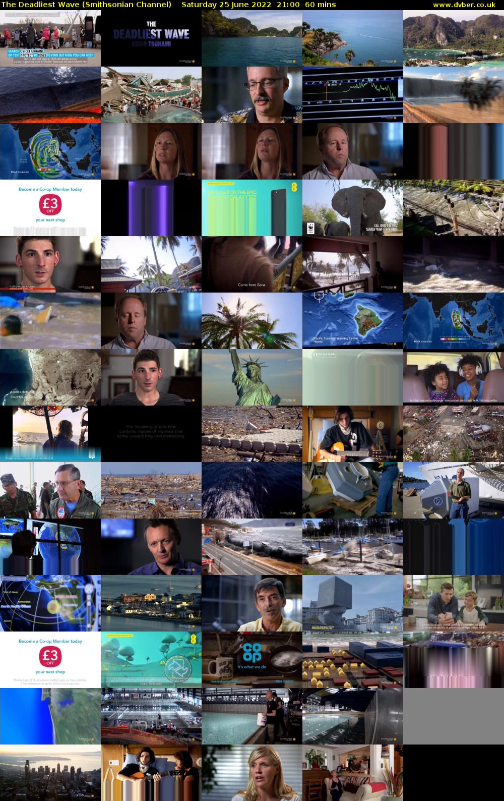 The Deadliest Wave (Smithsonian Channel) Saturday 25 June 2022 21:00 - 22:00