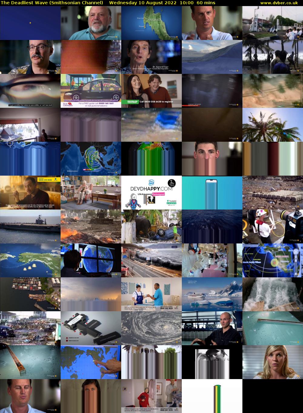 The Deadliest Wave (Smithsonian Channel) Wednesday 10 August 2022 10:00 - 11:00