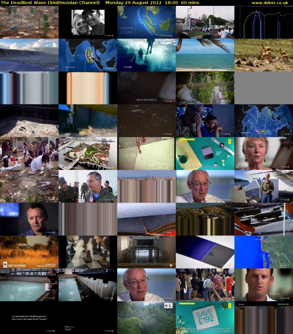 The Deadliest Wave (Smithsonian Channel) Monday 29 August 2022 18:00 - 19:00