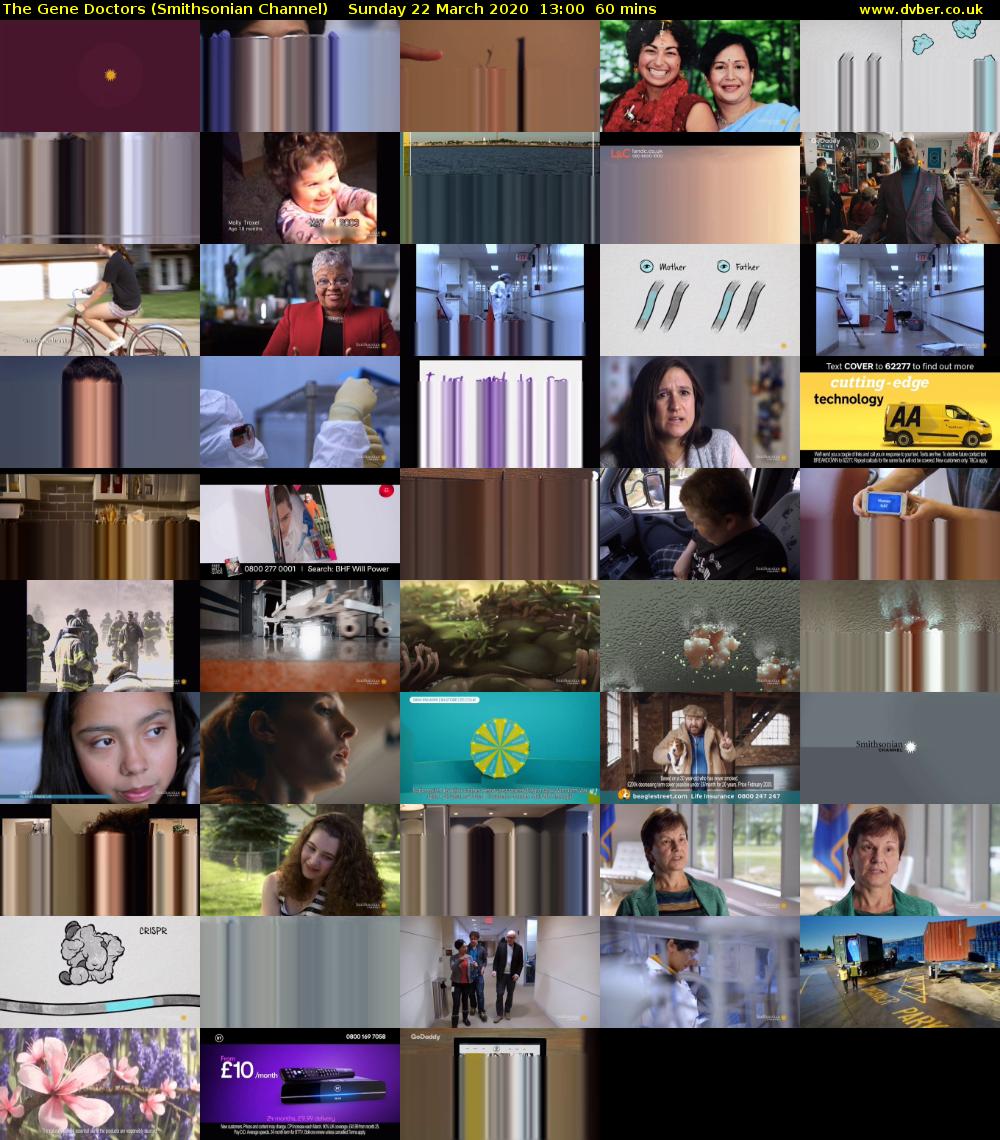 The Gene Doctors (Smithsonian Channel) Sunday 22 March 2020 13:00 - 14:00