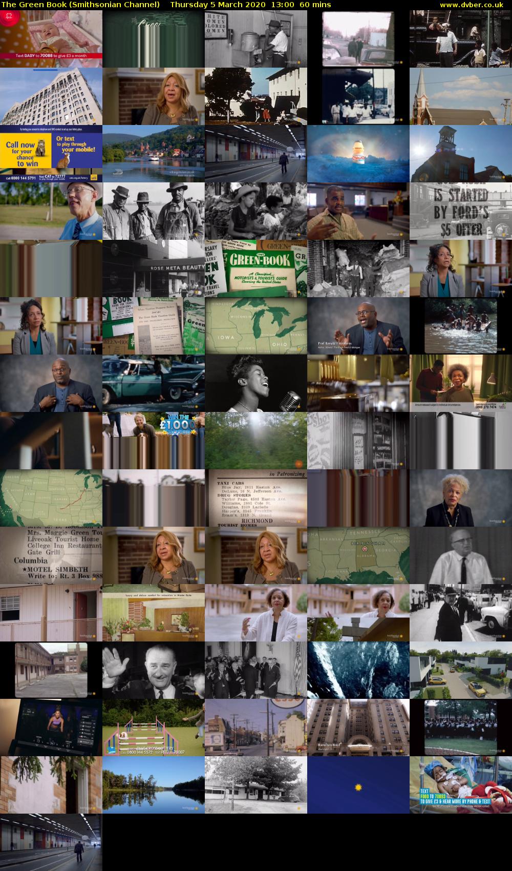 The Green Book (Smithsonian Channel) Thursday 5 March 2020 13:00 - 14:00