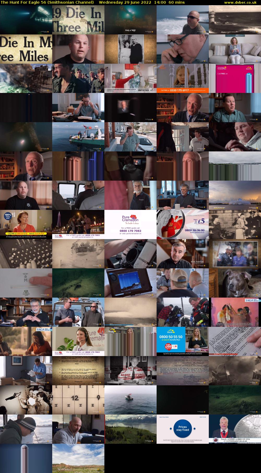 The Hunt For Eagle 56 (Smithsonian Channel) Wednesday 29 June 2022 14:00 - 15:00