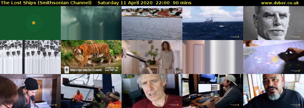 The Lost Ships (Smithsonian Channel) Saturday 11 April 2020 22:00 - 23:30