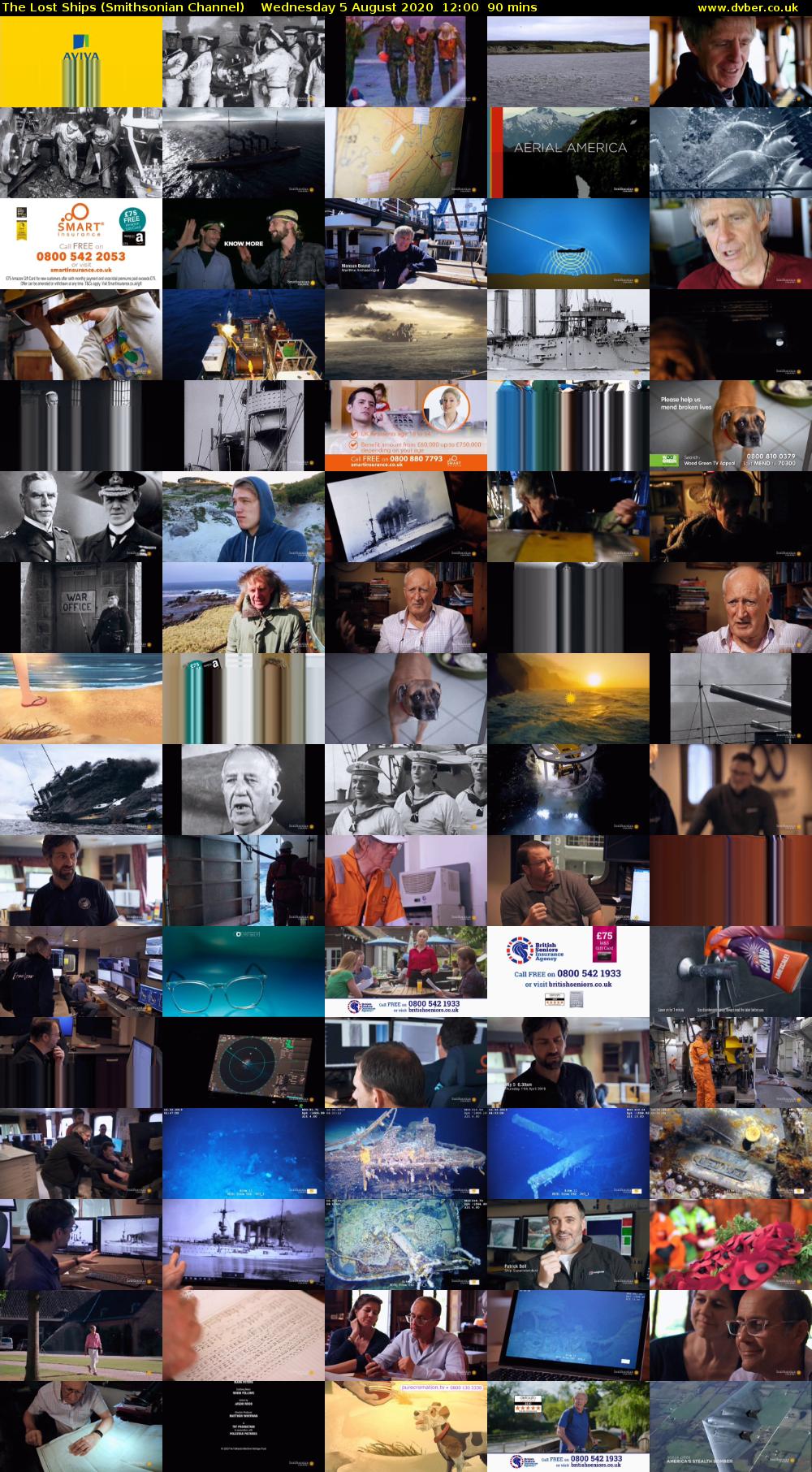 The Lost Ships (Smithsonian Channel) Wednesday 5 August 2020 12:00 - 13:30