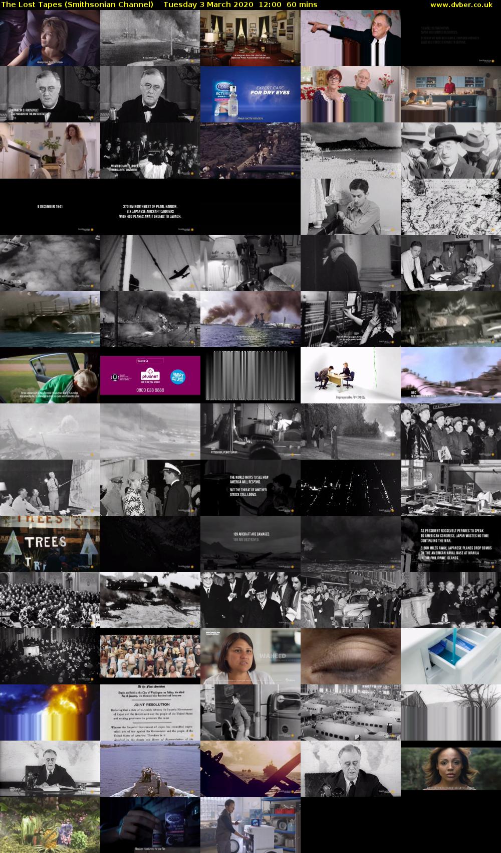The Lost Tapes (Smithsonian Channel) Tuesday 3 March 2020 12:00 - 13:00