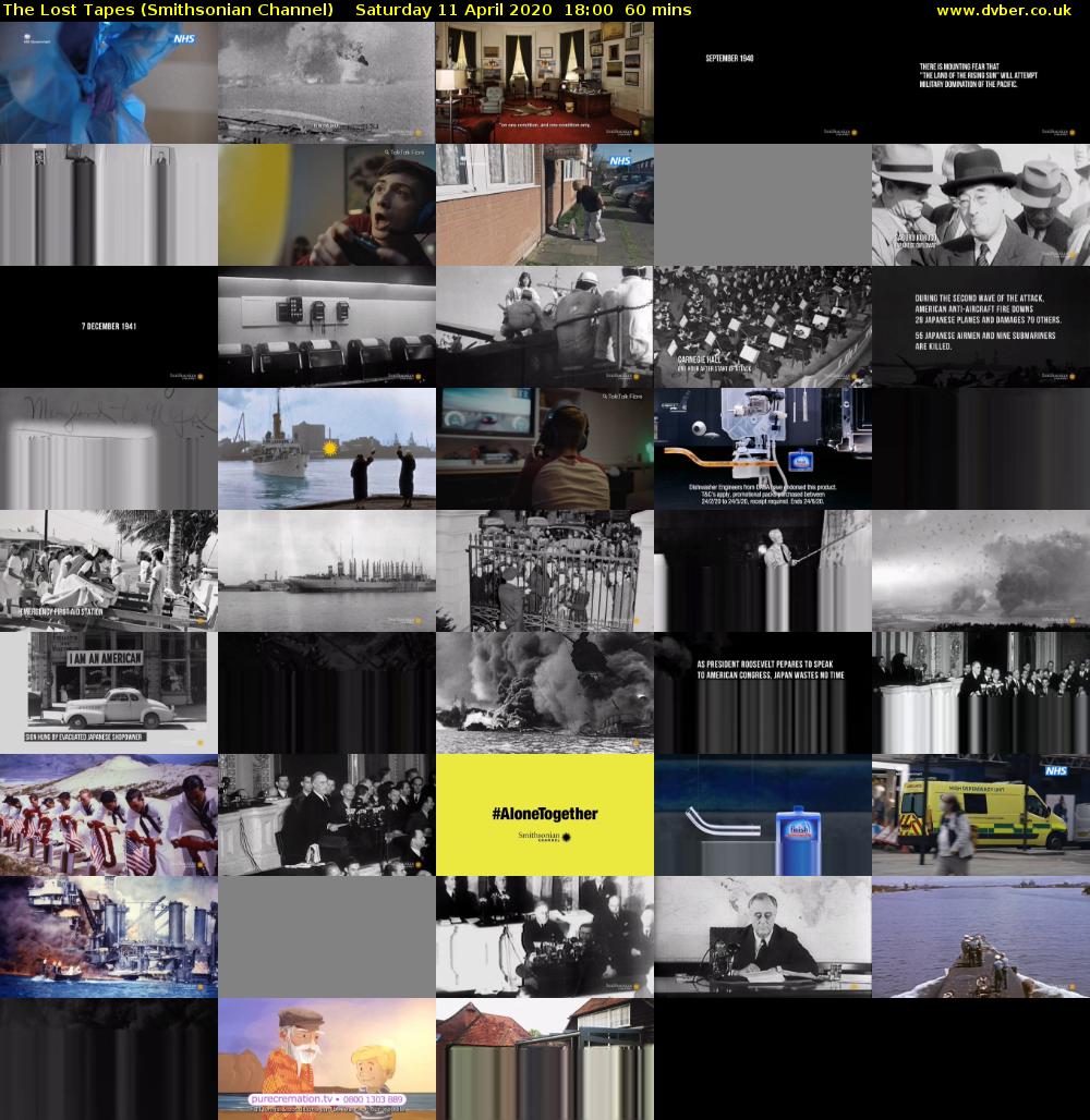 The Lost Tapes (Smithsonian Channel) Saturday 11 April 2020 18:00 - 19:00