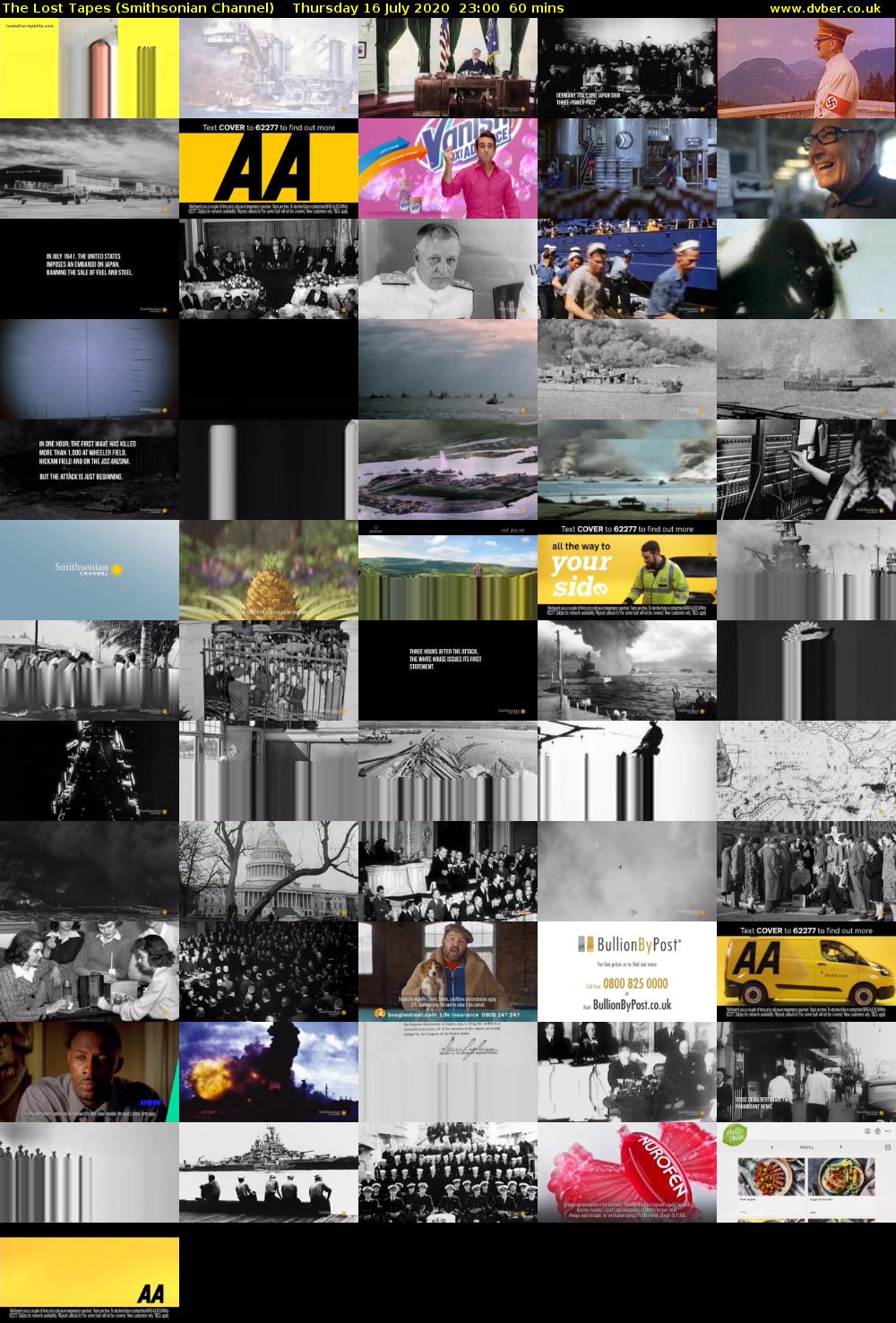 The Lost Tapes (Smithsonian Channel) Thursday 16 July 2020 23:00 - 00:00