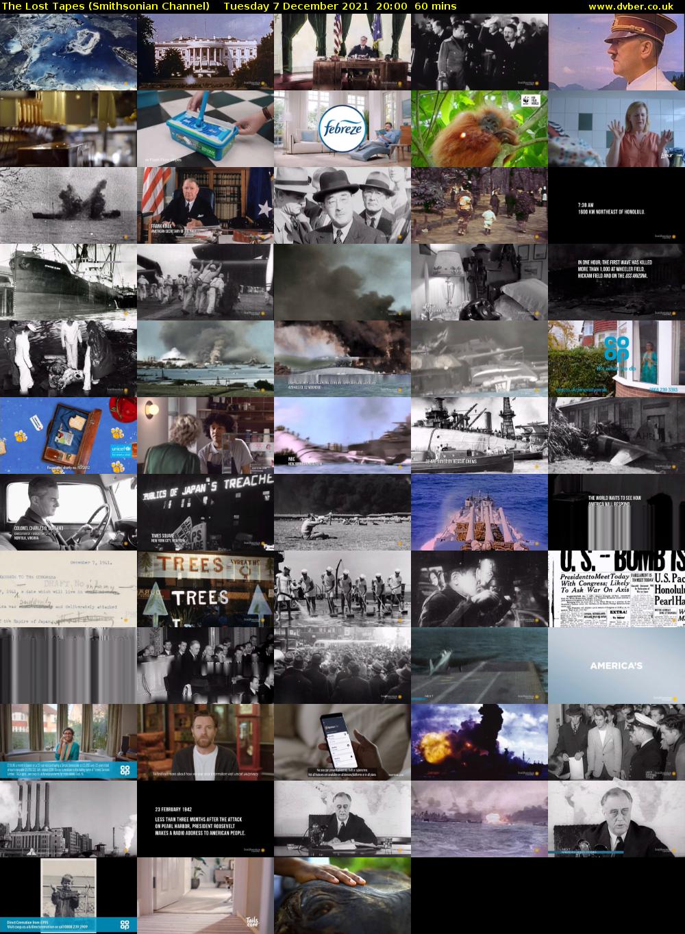 The Lost Tapes (Smithsonian Channel) Tuesday 7 December 2021 20:00 - 21:00