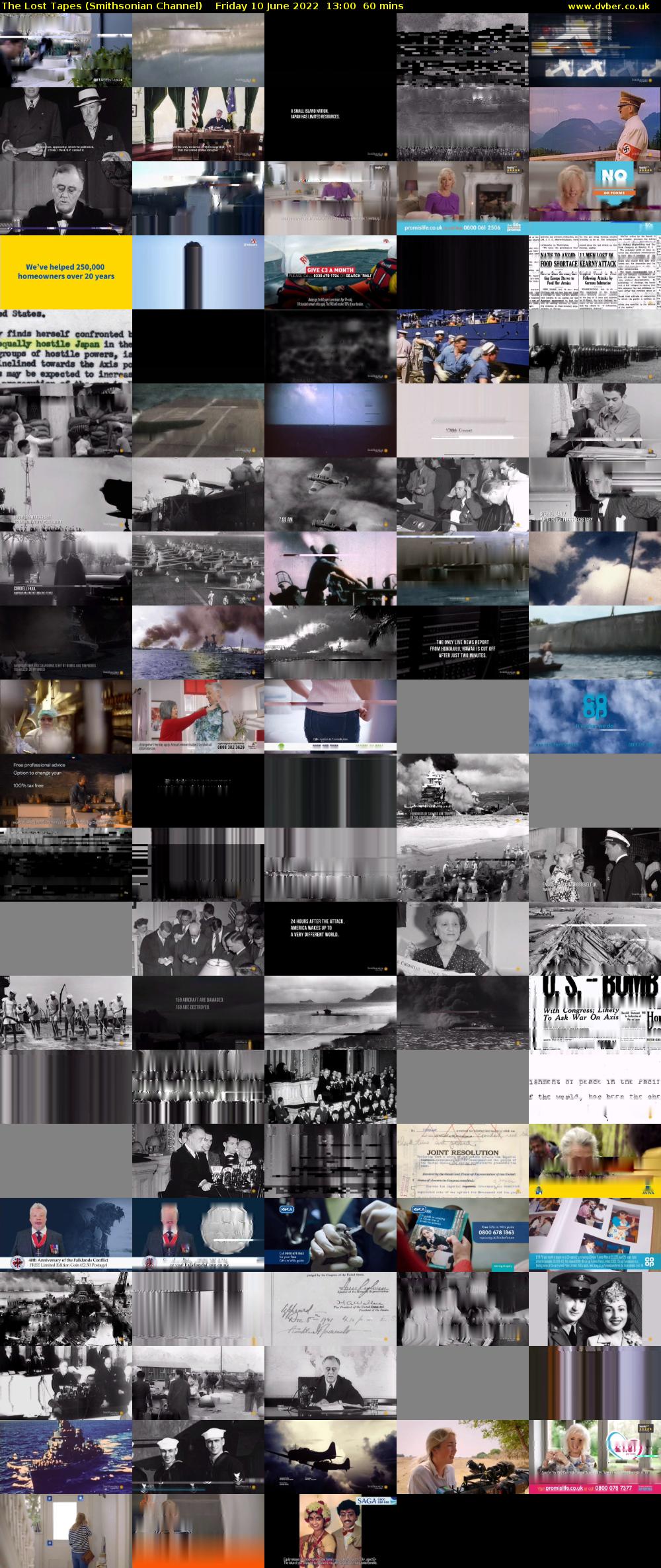 The Lost Tapes (Smithsonian Channel) Friday 10 June 2022 13:00 - 14:00