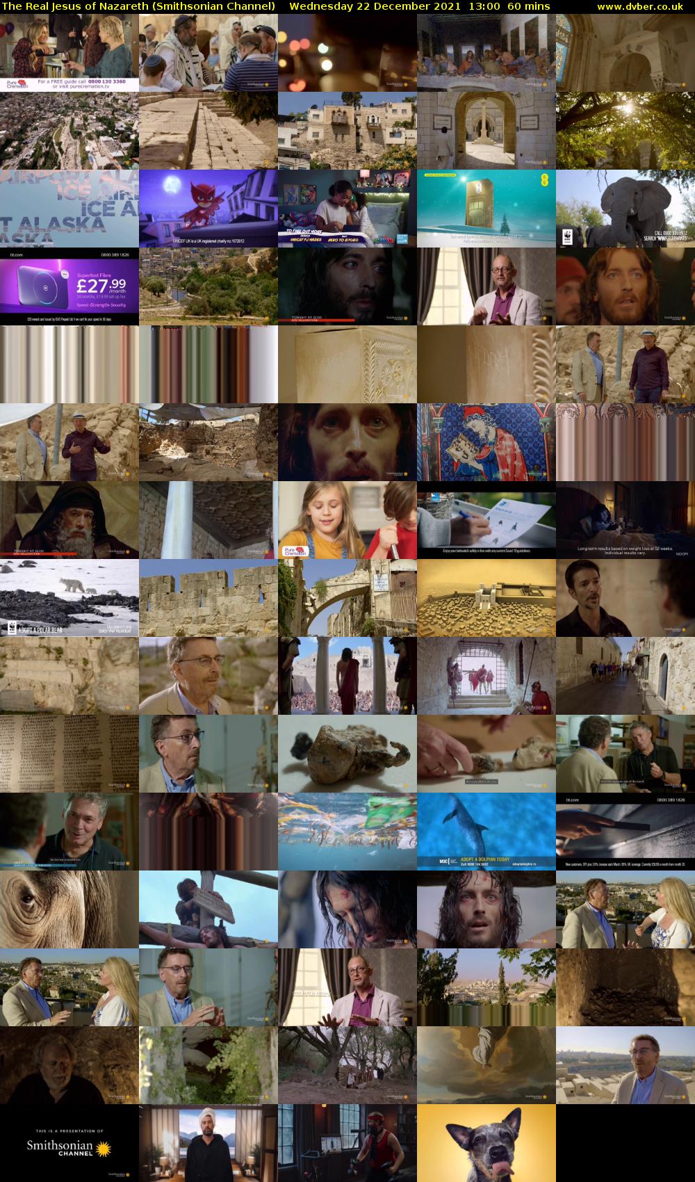The Real Jesus of Nazareth (Smithsonian Channel) Wednesday 22 December 2021 13:00 - 14:00