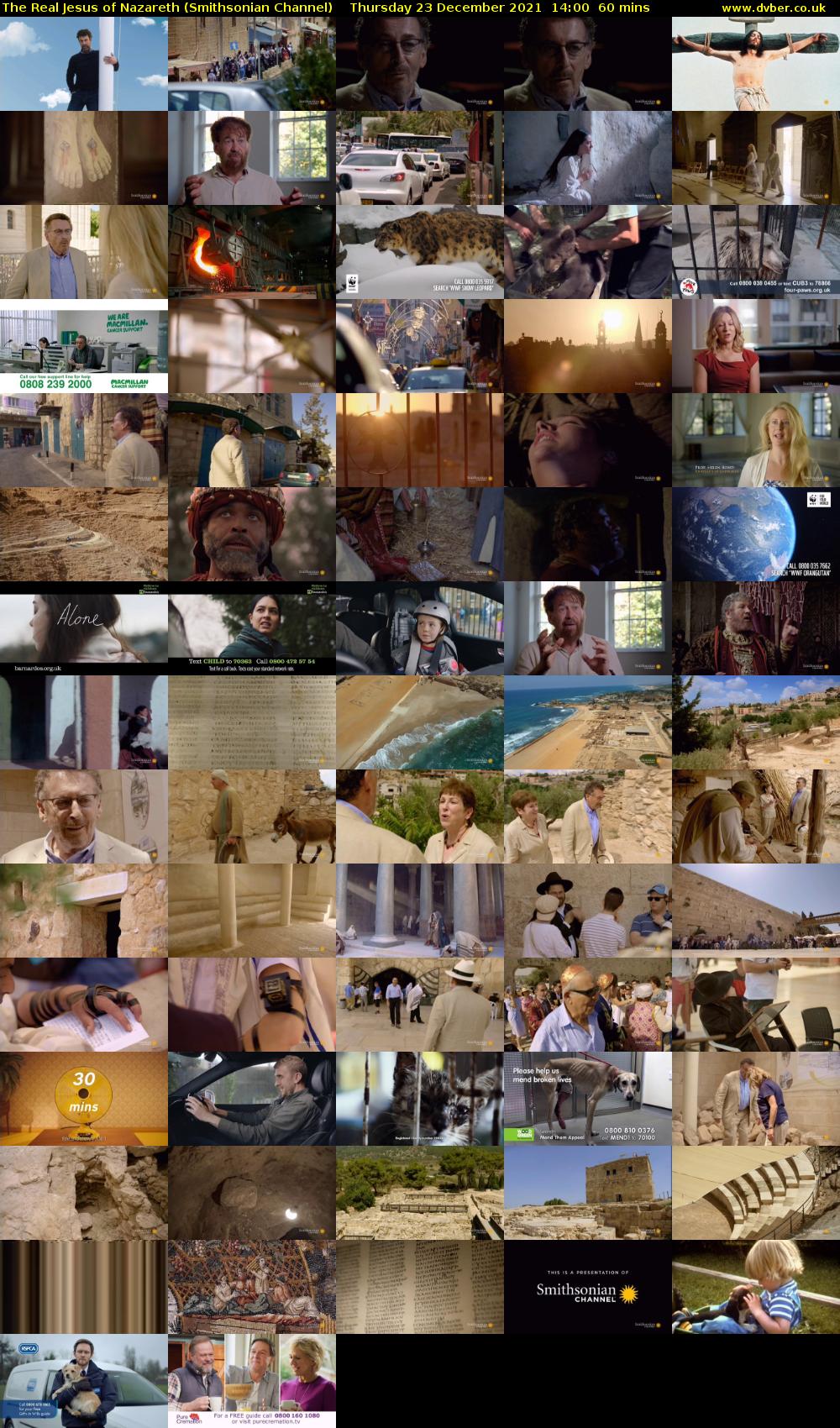 The Real Jesus of Nazareth (Smithsonian Channel) Thursday 23 December 2021 14:00 - 15:00