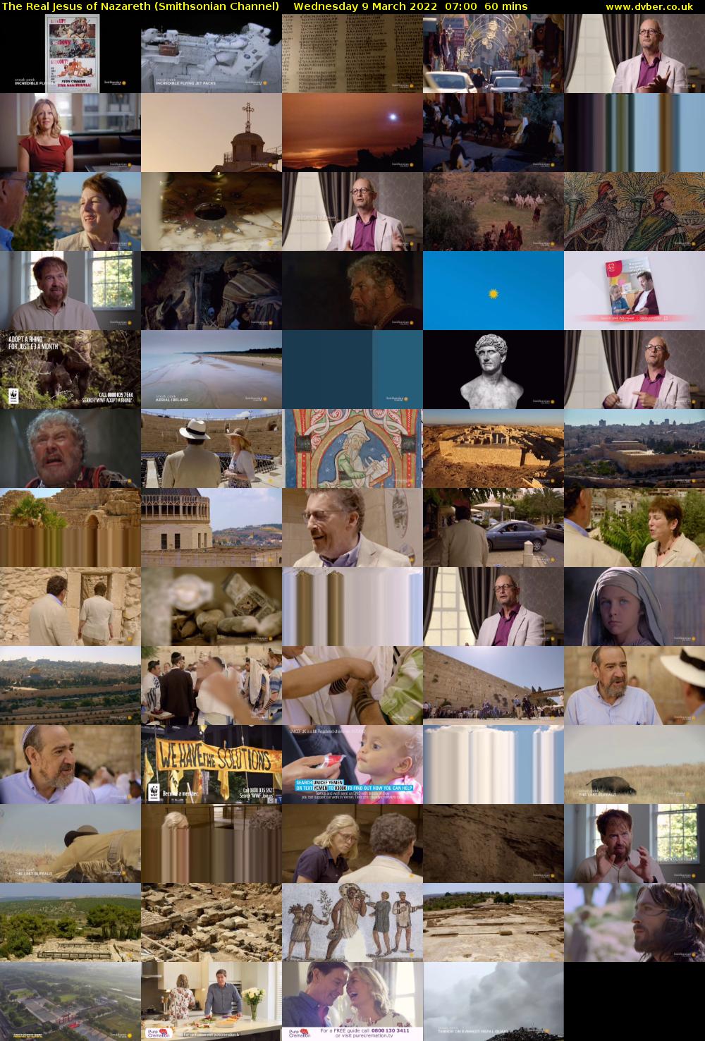 The Real Jesus of Nazareth (Smithsonian Channel) Wednesday 9 March 2022 07:00 - 08:00