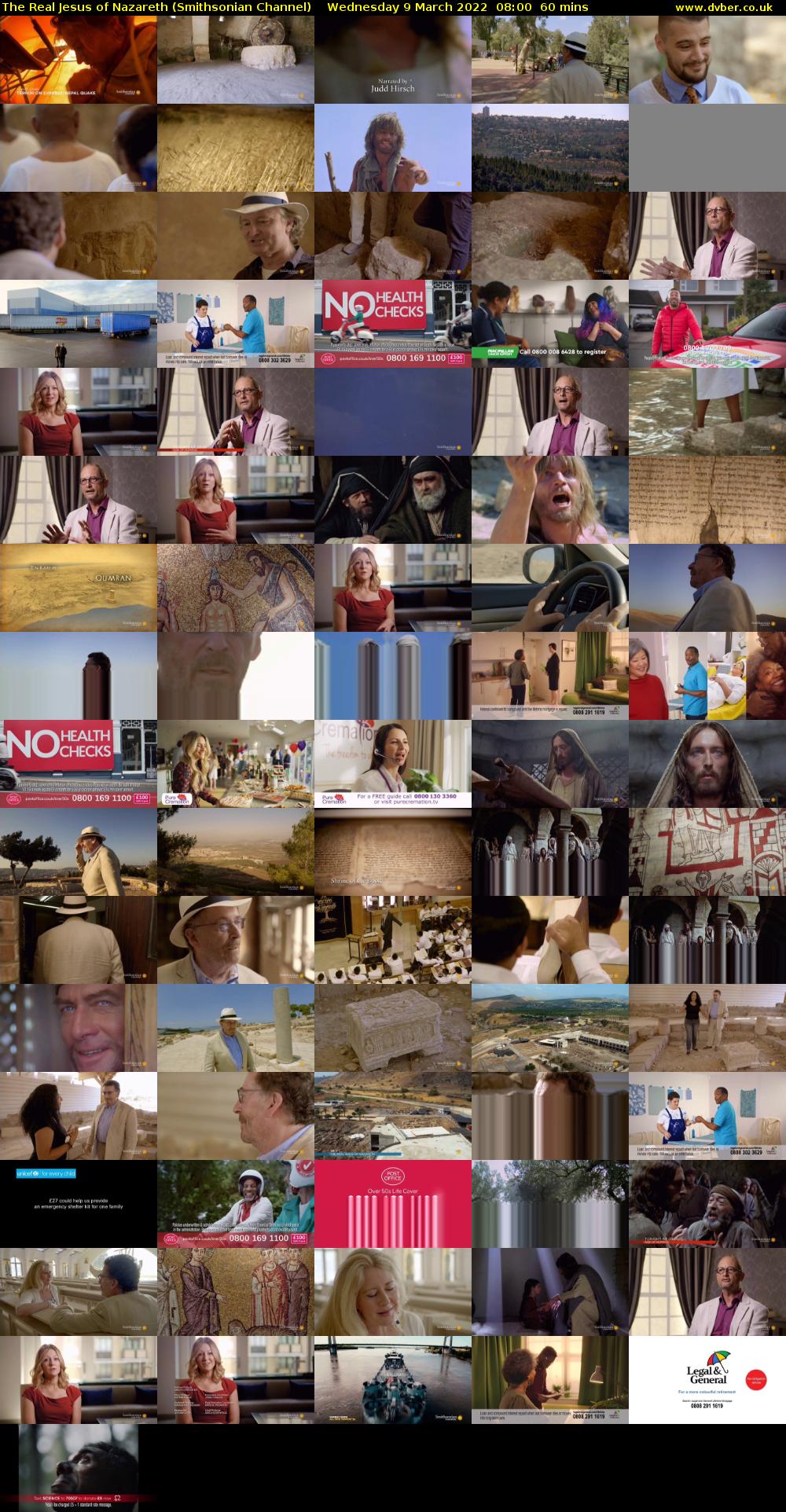 The Real Jesus of Nazareth (Smithsonian Channel) Wednesday 9 March 2022 08:00 - 09:00