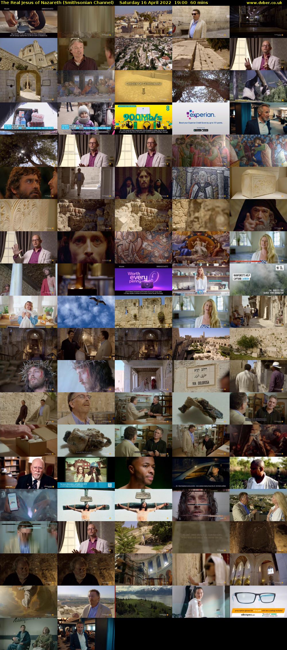 The Real Jesus of Nazareth (Smithsonian Channel) Saturday 16 April 2022 19:00 - 20:00