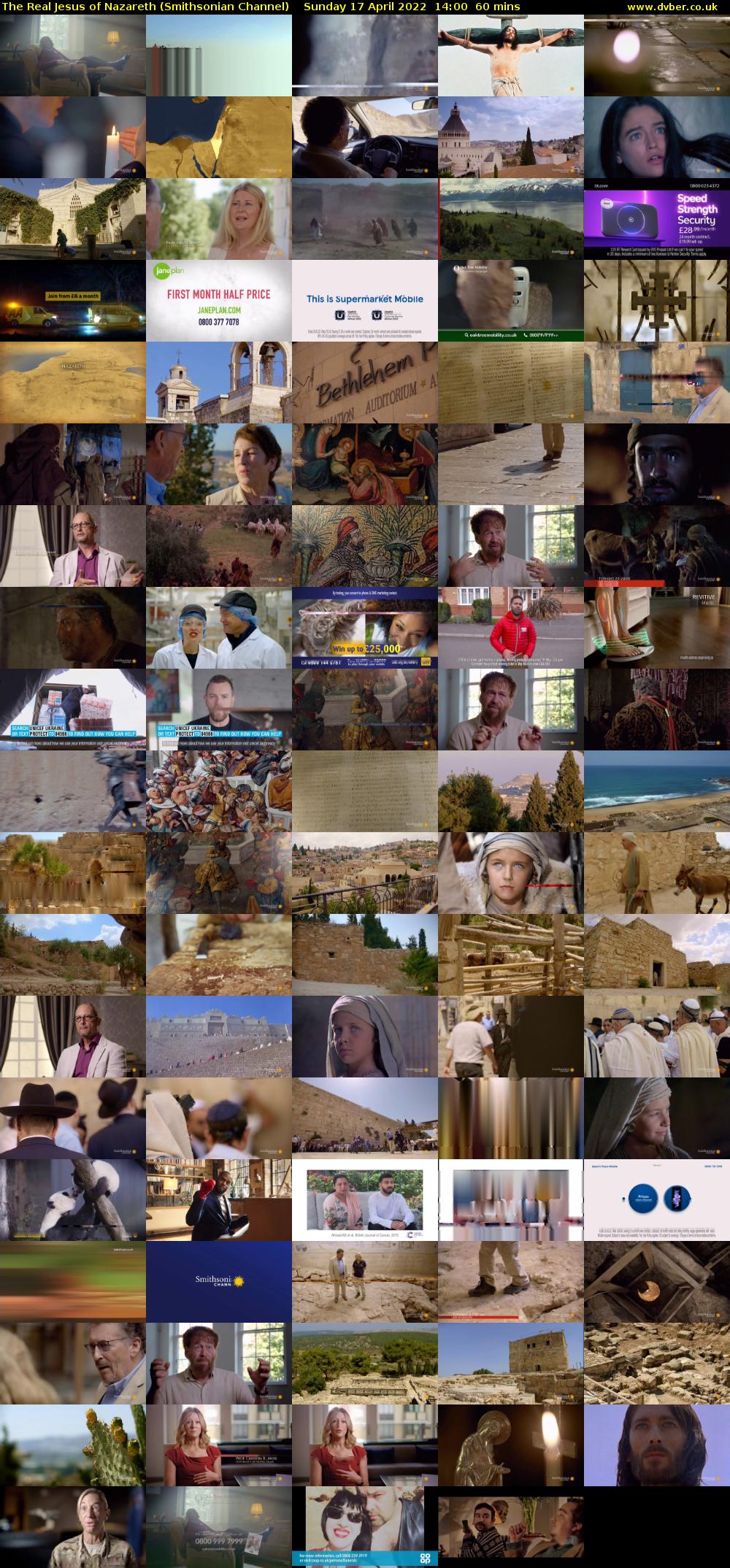 The Real Jesus of Nazareth (Smithsonian Channel) Sunday 17 April 2022 14:00 - 15:00
