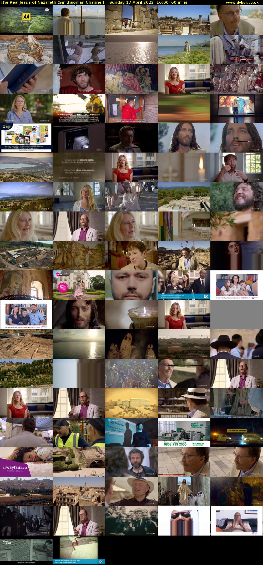 The Real Jesus of Nazareth (Smithsonian Channel) Sunday 17 April 2022 16:00 - 17:00