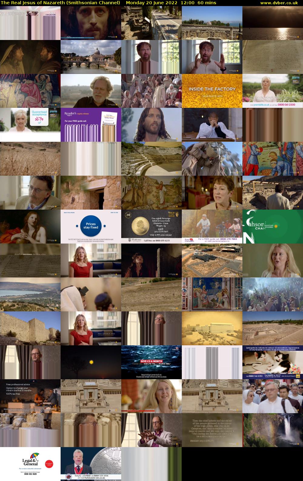 The Real Jesus of Nazareth (Smithsonian Channel) Monday 20 June 2022 12:00 - 13:00