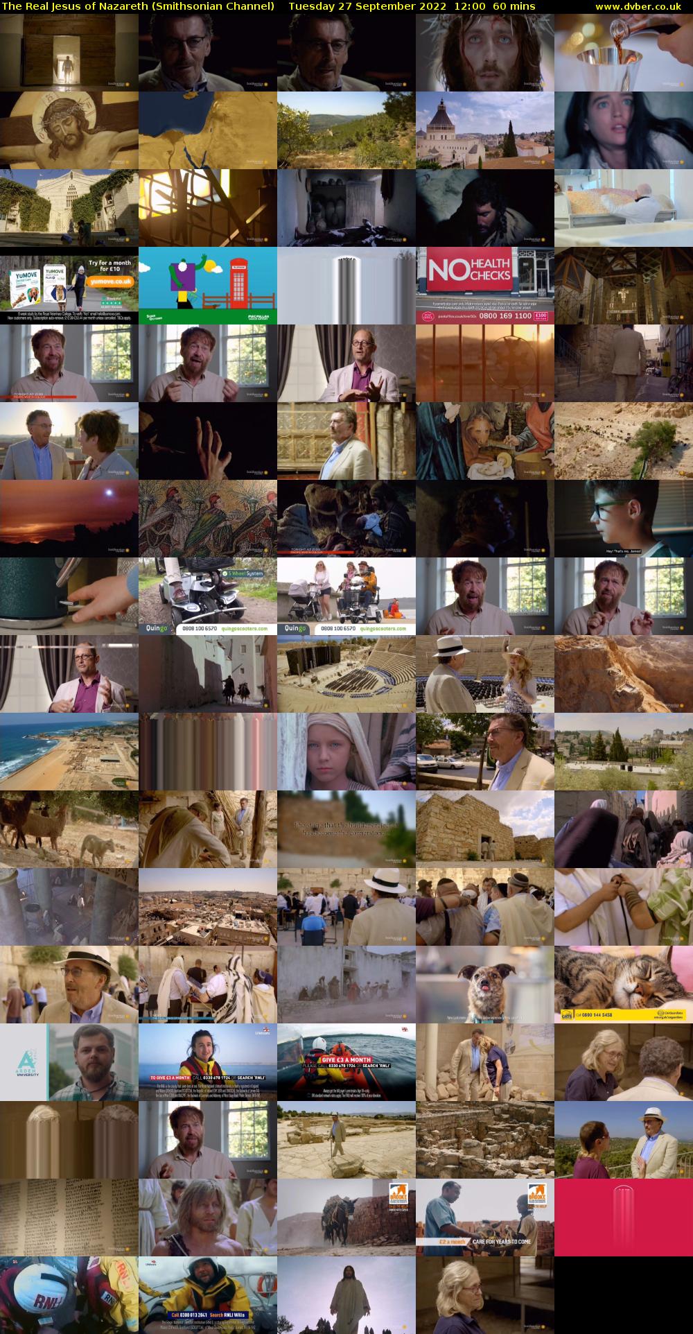 The Real Jesus of Nazareth (Smithsonian Channel) Tuesday 27 September 2022 12:00 - 13:00