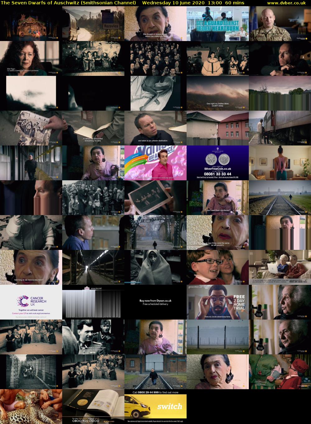 The Seven Dwarfs of Auschwitz (Smithsonian Channel) Wednesday 10 June 2020 13:00 - 14:00