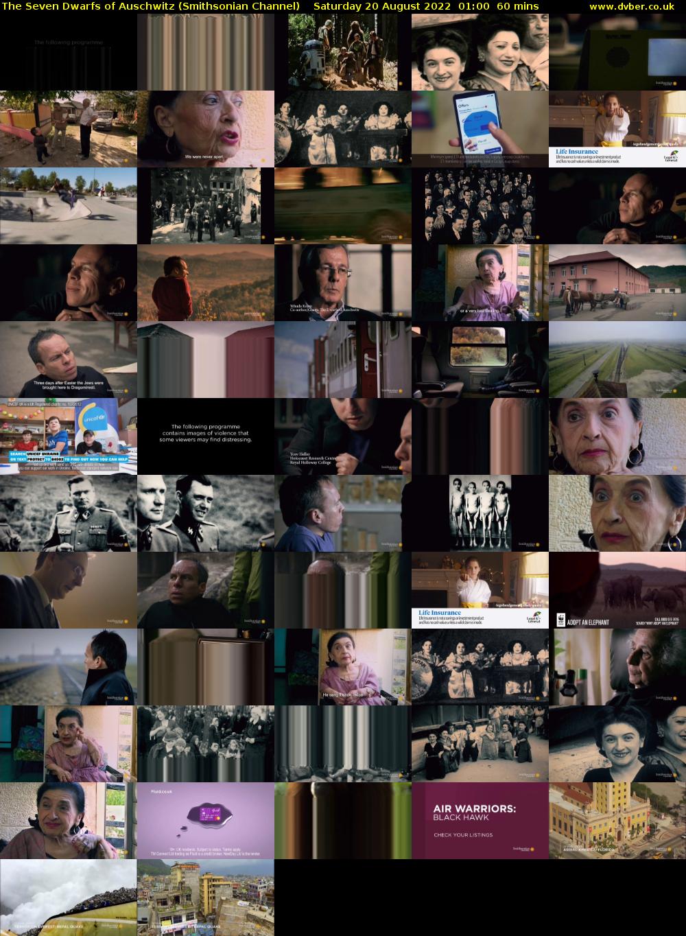The Seven Dwarfs of Auschwitz (Smithsonian Channel) Saturday 20 August 2022 01:00 - 02:00