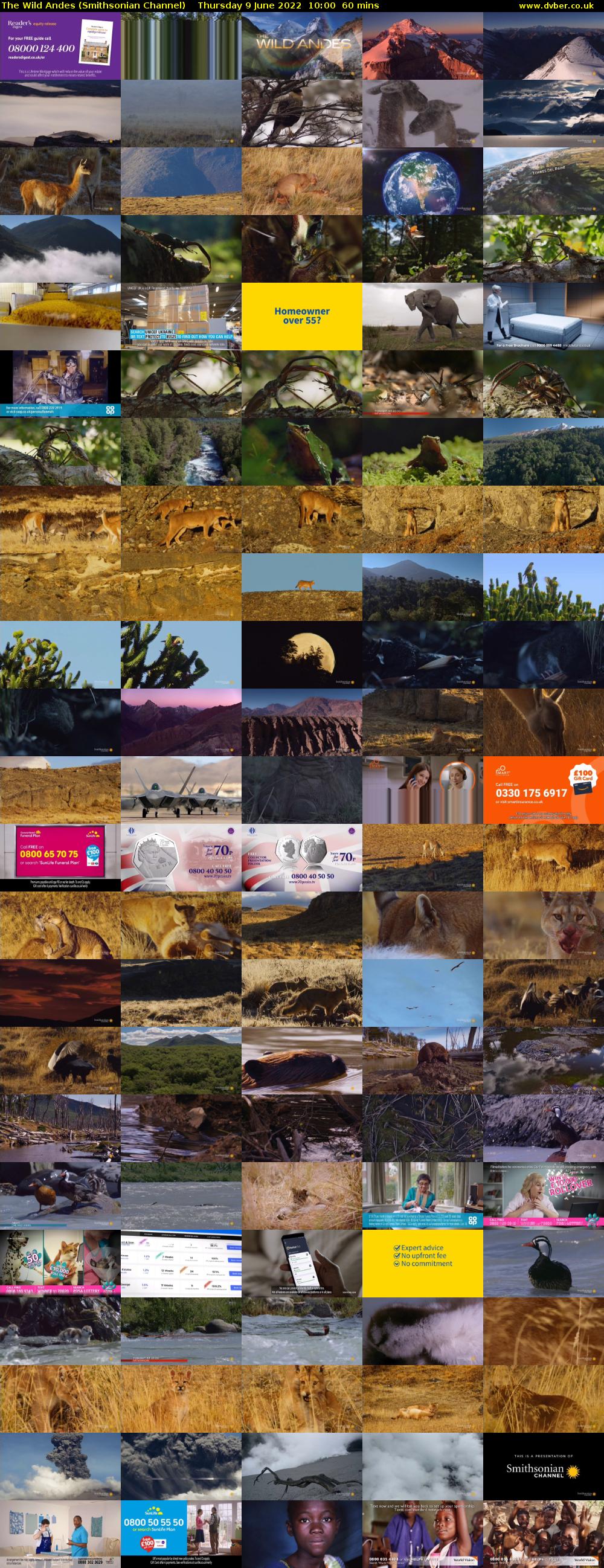 The Wild Andes (Smithsonian Channel) Thursday 9 June 2022 10:00 - 11:00